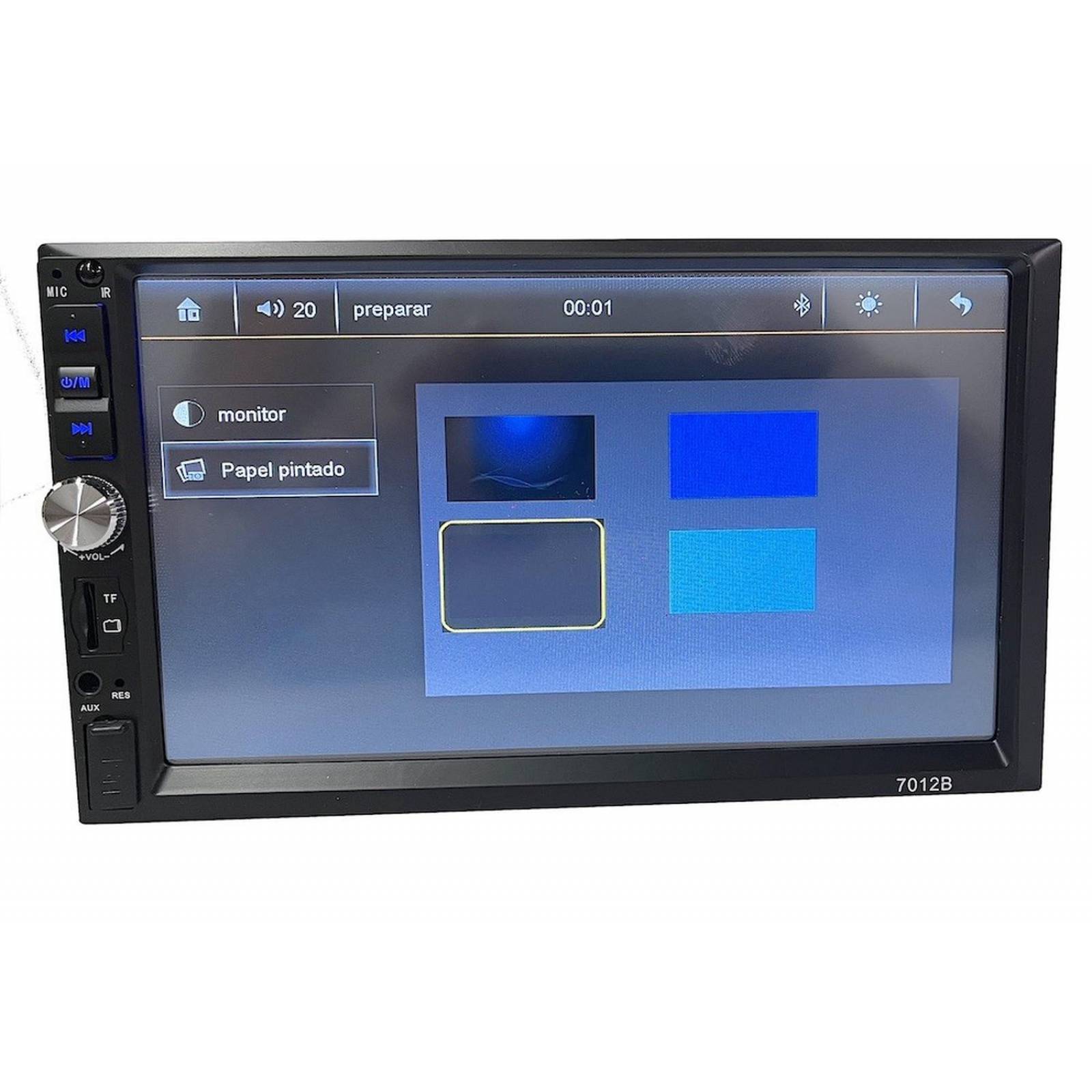 Auto Estereo Pantalla USB Bluetooth FM dobleDin Universal mp5-7012 