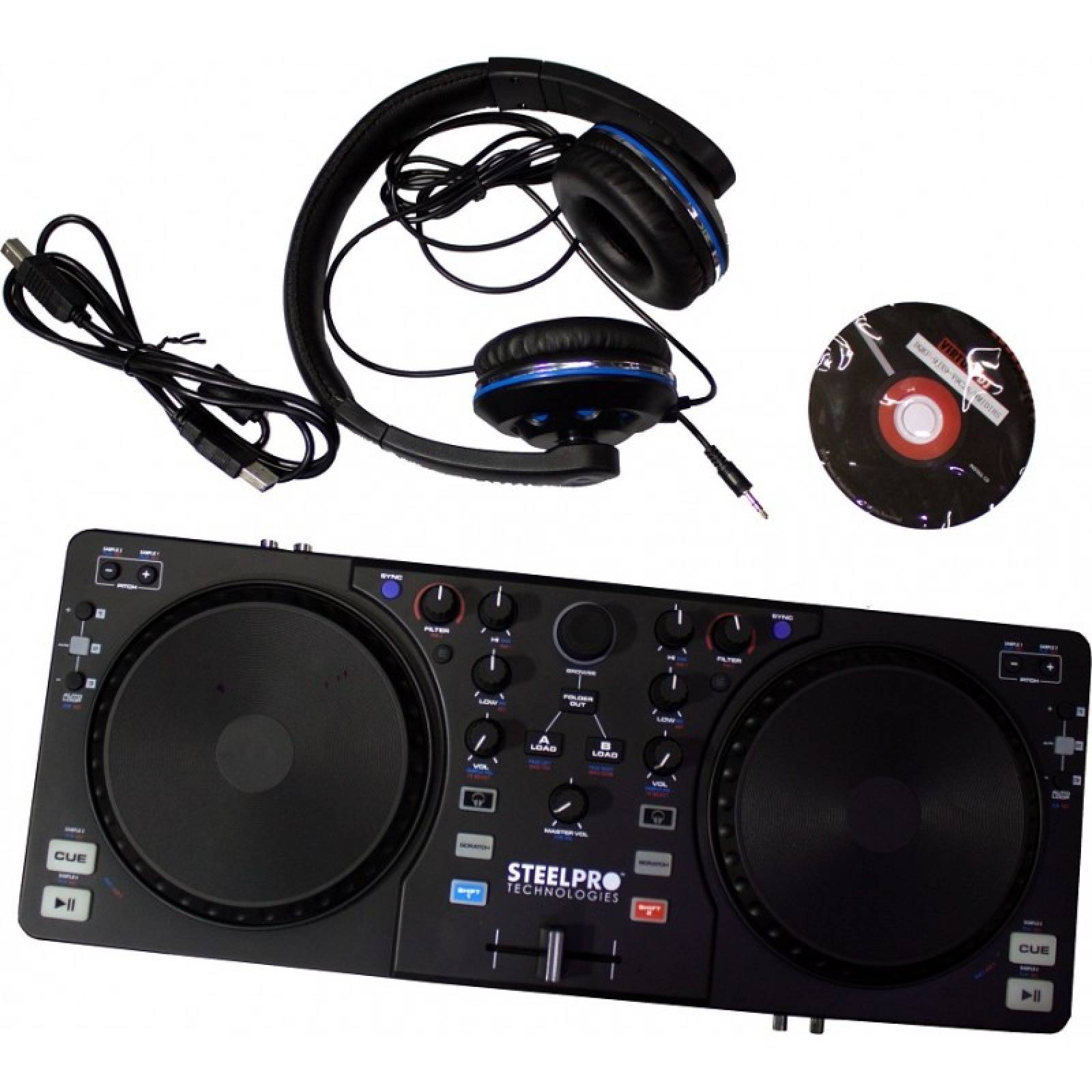 CONTROLADOR MIXER PARA DJ STEELPRO MIDI 1000