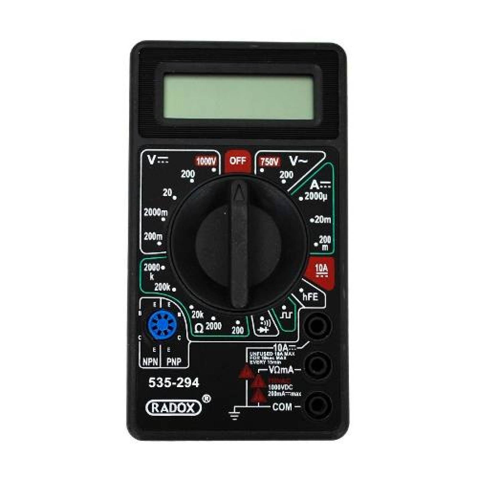 Multimetro Digital Con Zumbador 