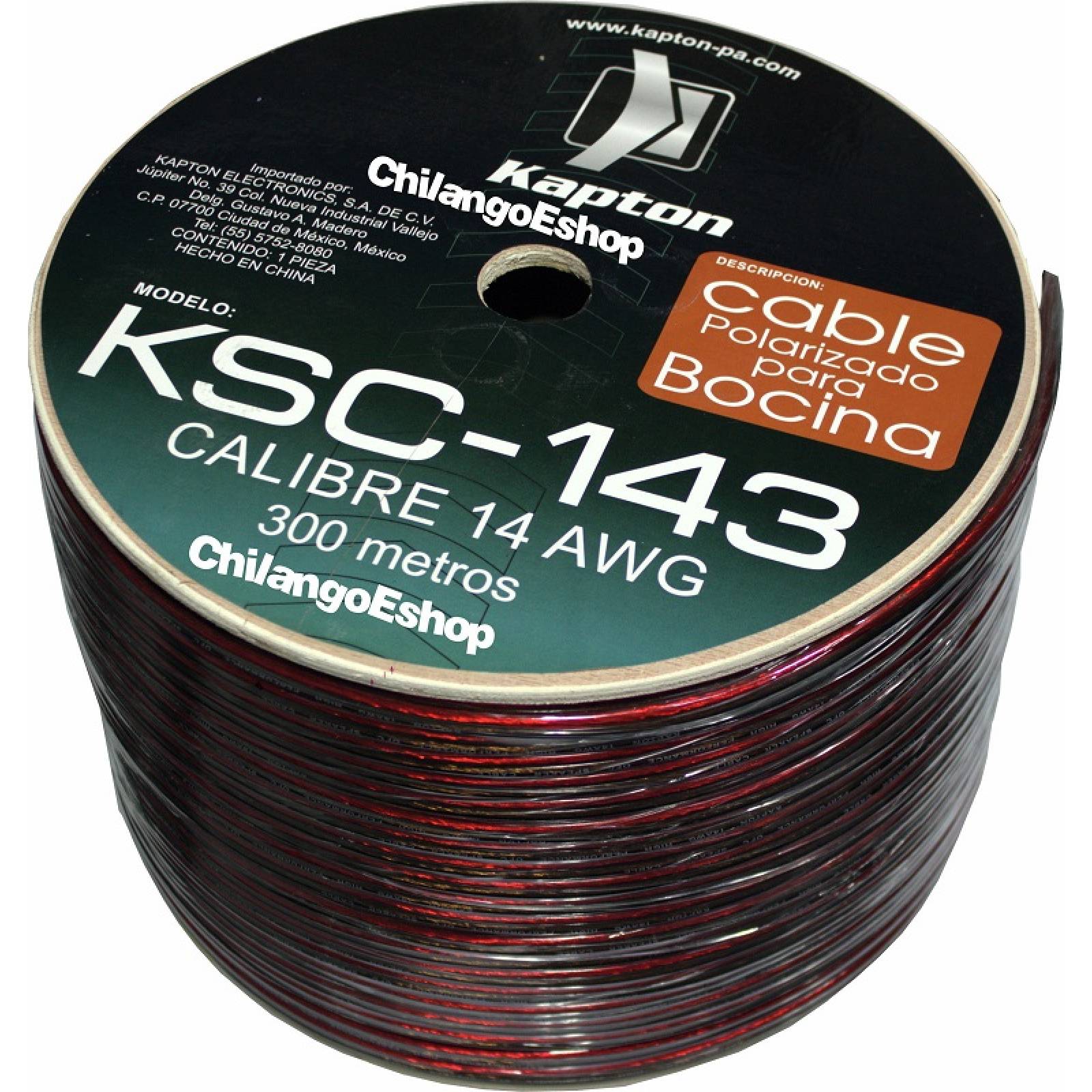 Cable Para Bocina Uso Rudo Polarizado Calibre 14 300 Mts