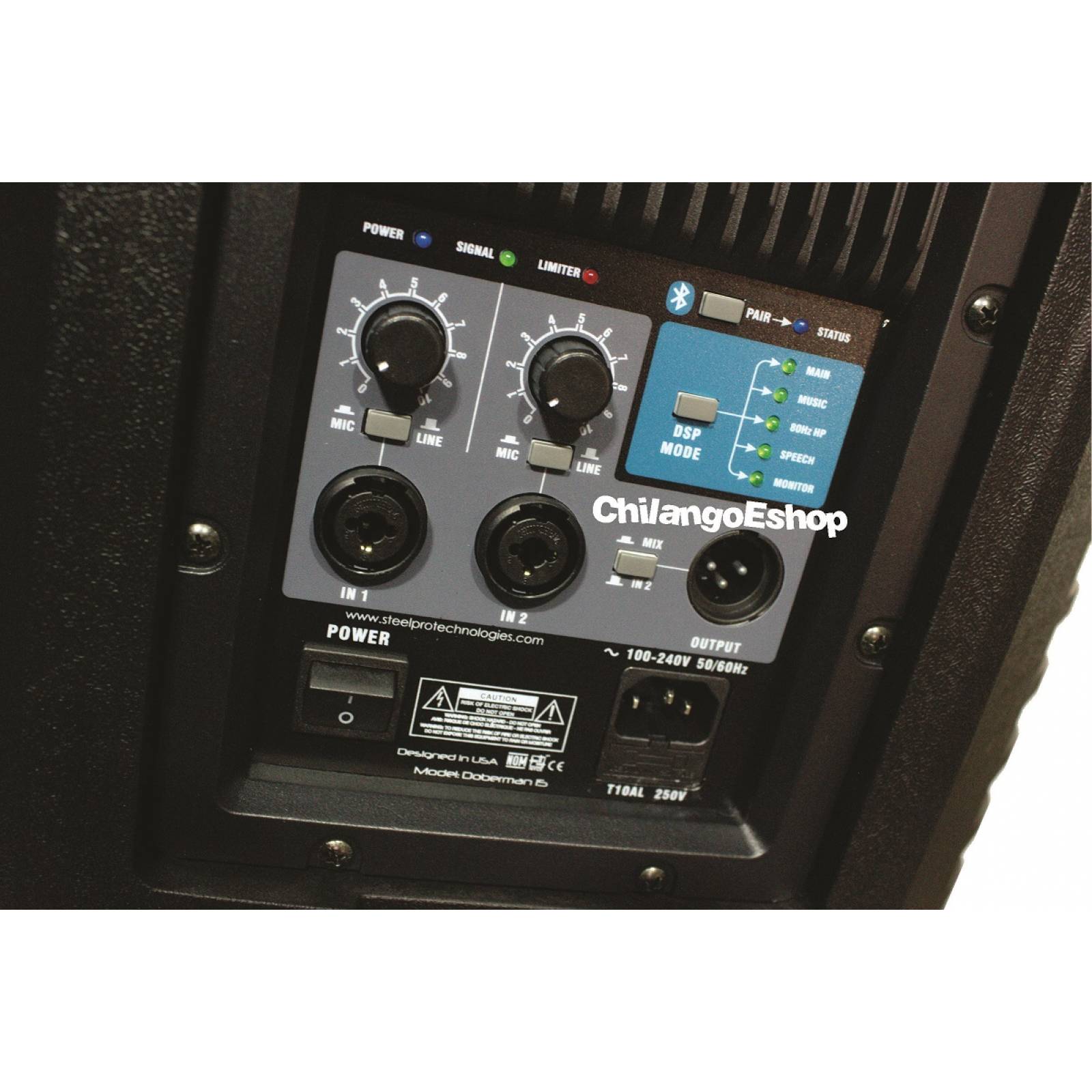 BAFLE AMPLIFICADO PREMIUM DOBERMAN 15 800W RMS