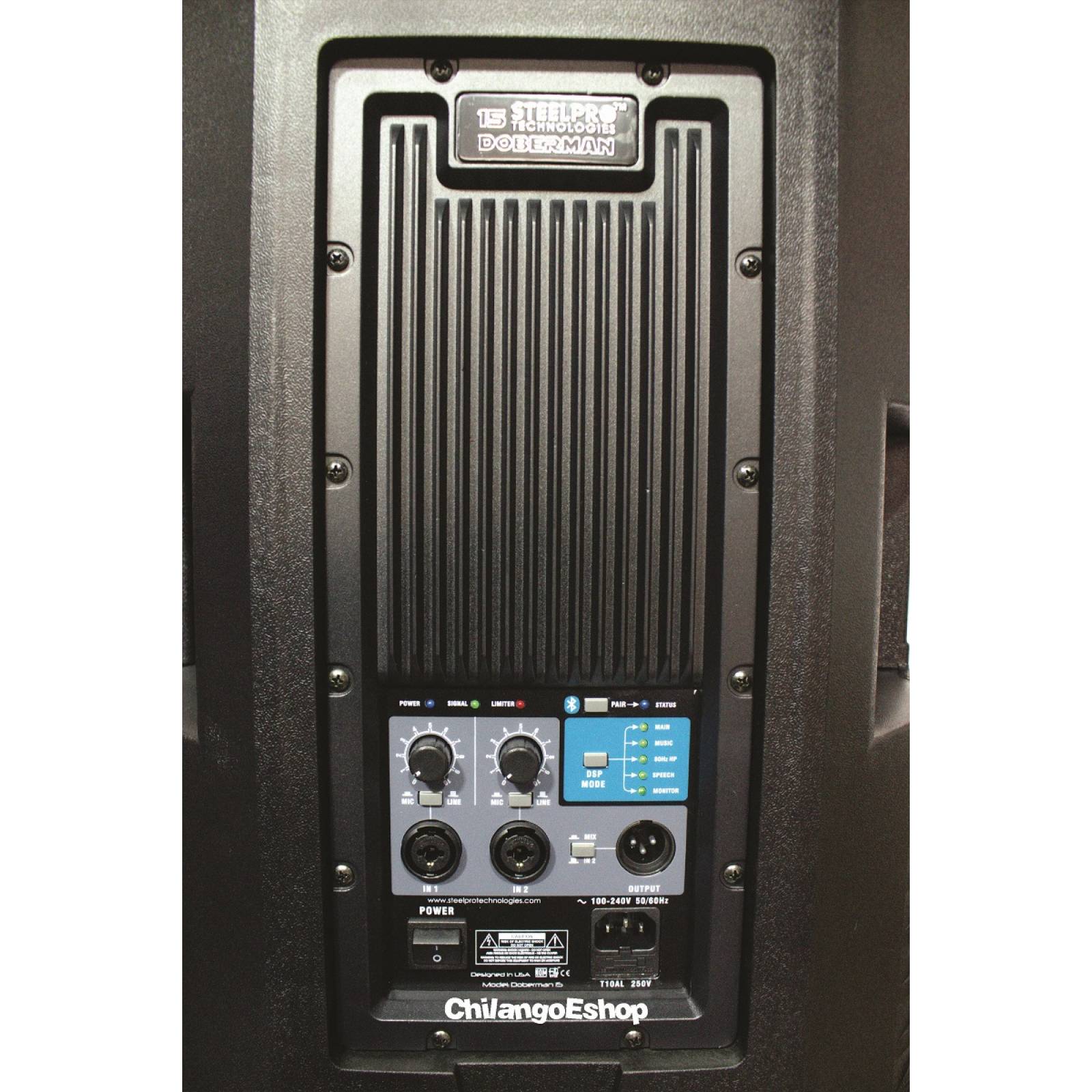 BAFLE AMPLIFICADO PREMIUM DOBERMAN 15 800W RMS