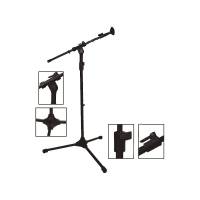 Pedestal Tripie Stand De Microfono Con Boom