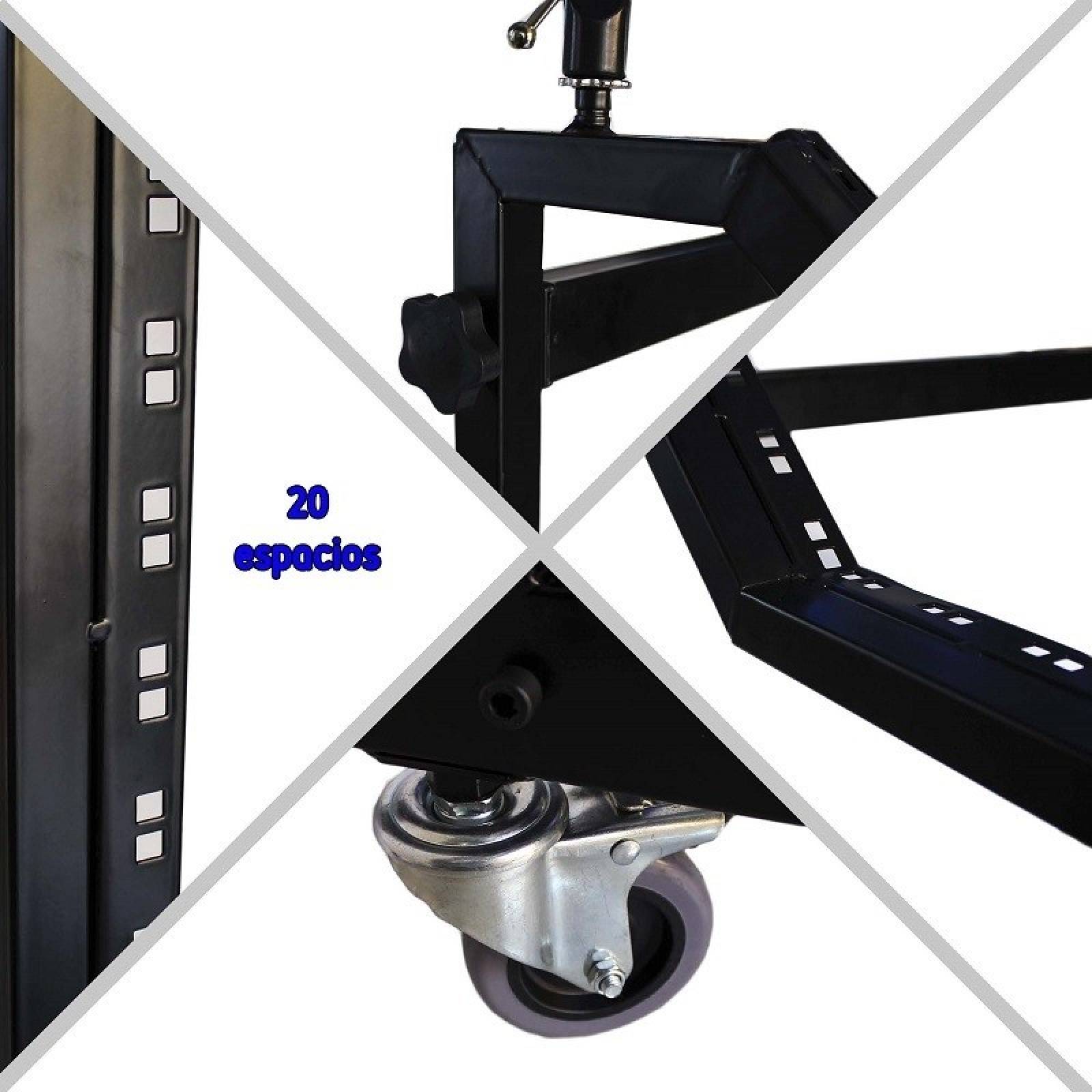 RACK STAND DJ AMPLIFICADORES PERIFERICOS 20 ESPACIOS 