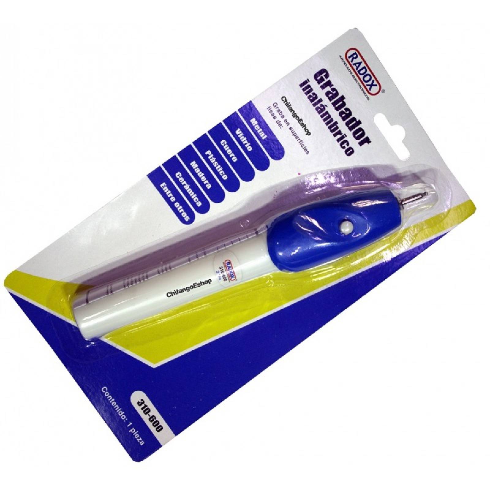 Lápiz Grabador Inalámbrico De Vidrio Metal Plastico Madera 