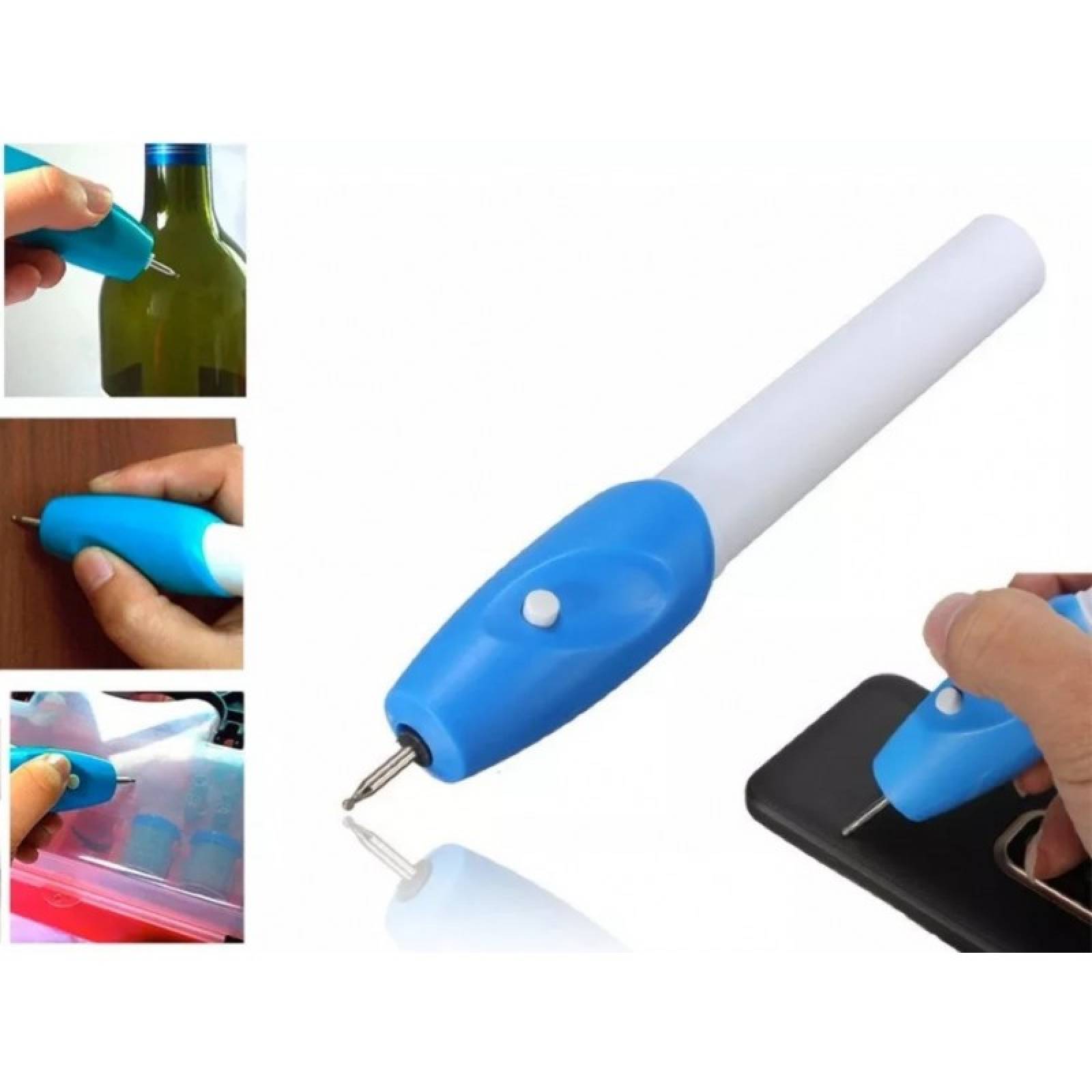 Lápiz Grabador Inalámbrico De Vidrio Metal Plastico Madera 