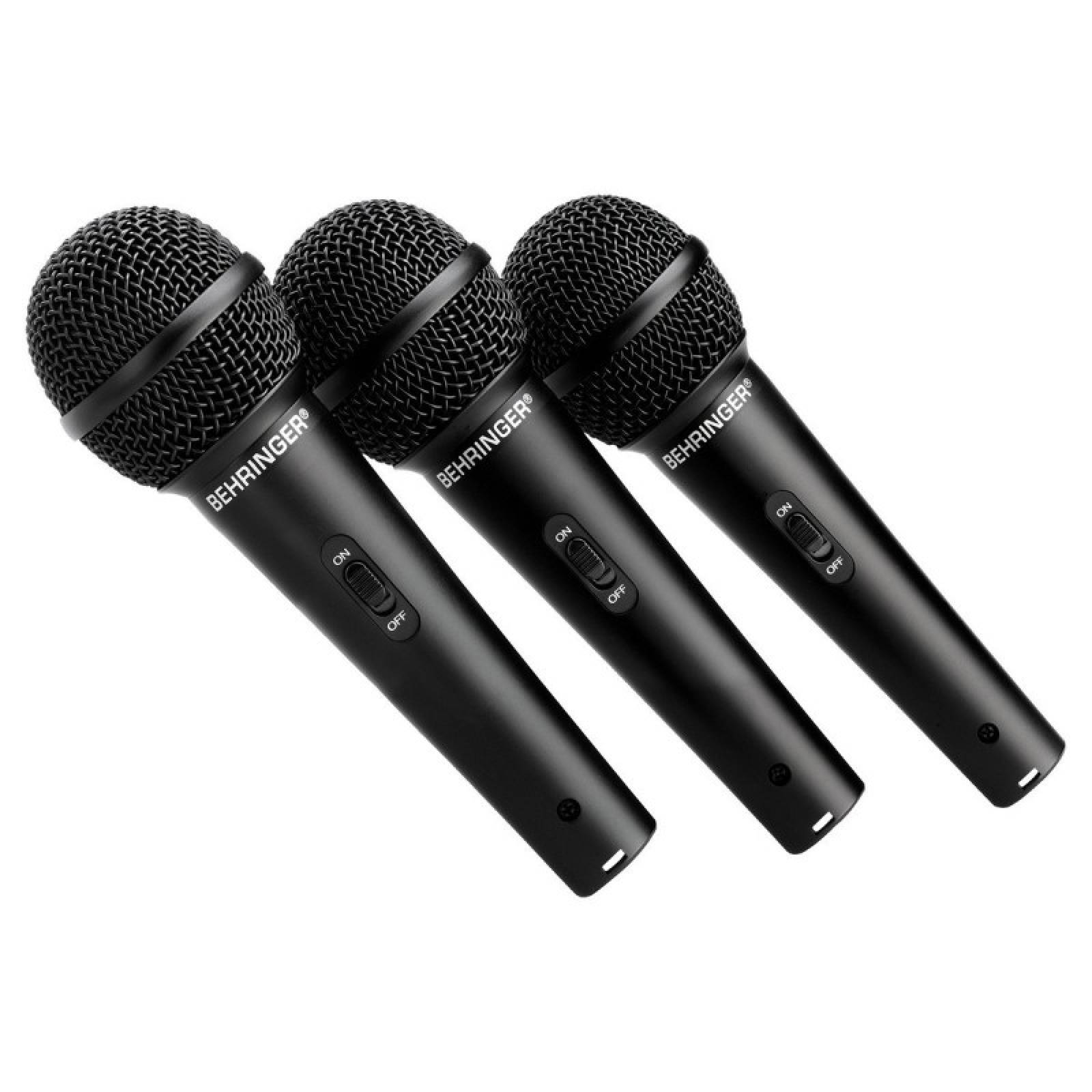 Behringer XM1800S Juego de 3 Microfonos Dinámicos 