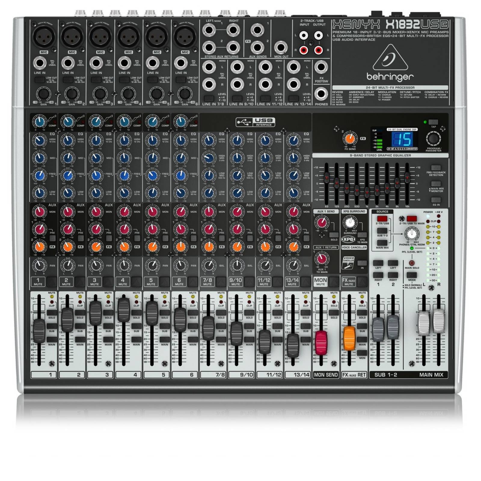 MEZCLADORA Behringer Xenyx X1832USB 