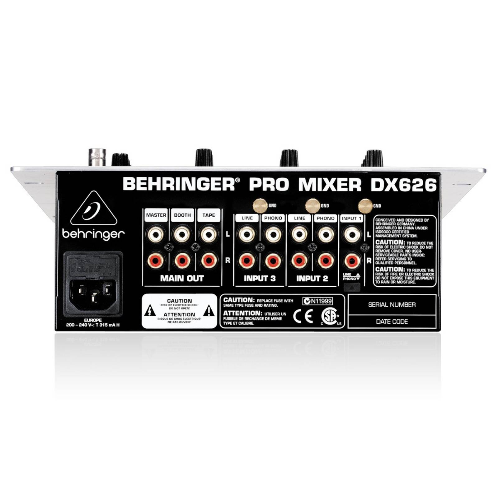 Dj Pro Mixer Behringer Dx626 