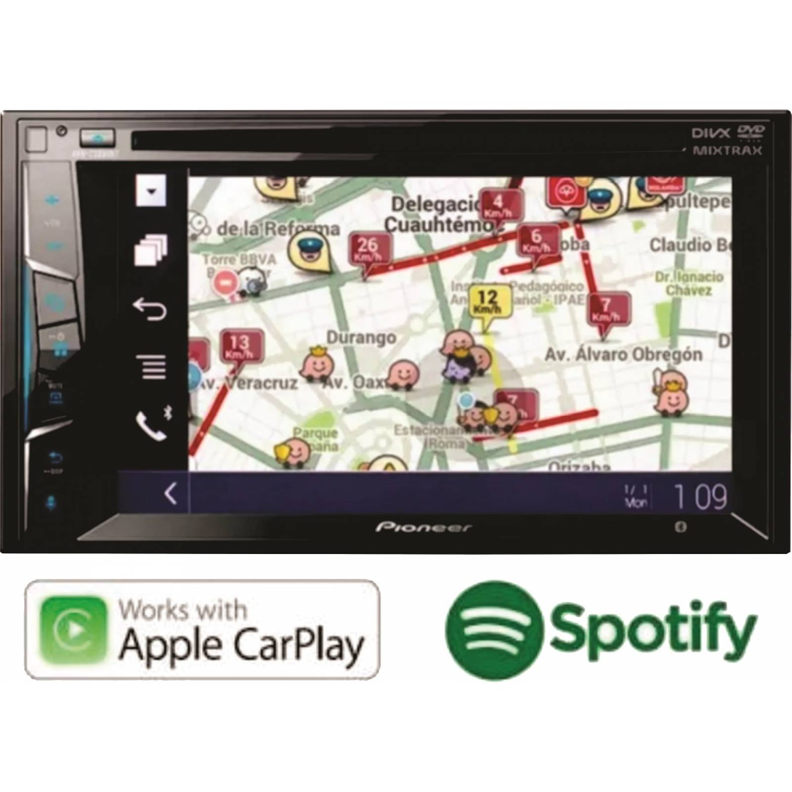 AUTOESTEREO PIONEER DOBLE DIN CON CAR PLAY AVH-Z2050BT 