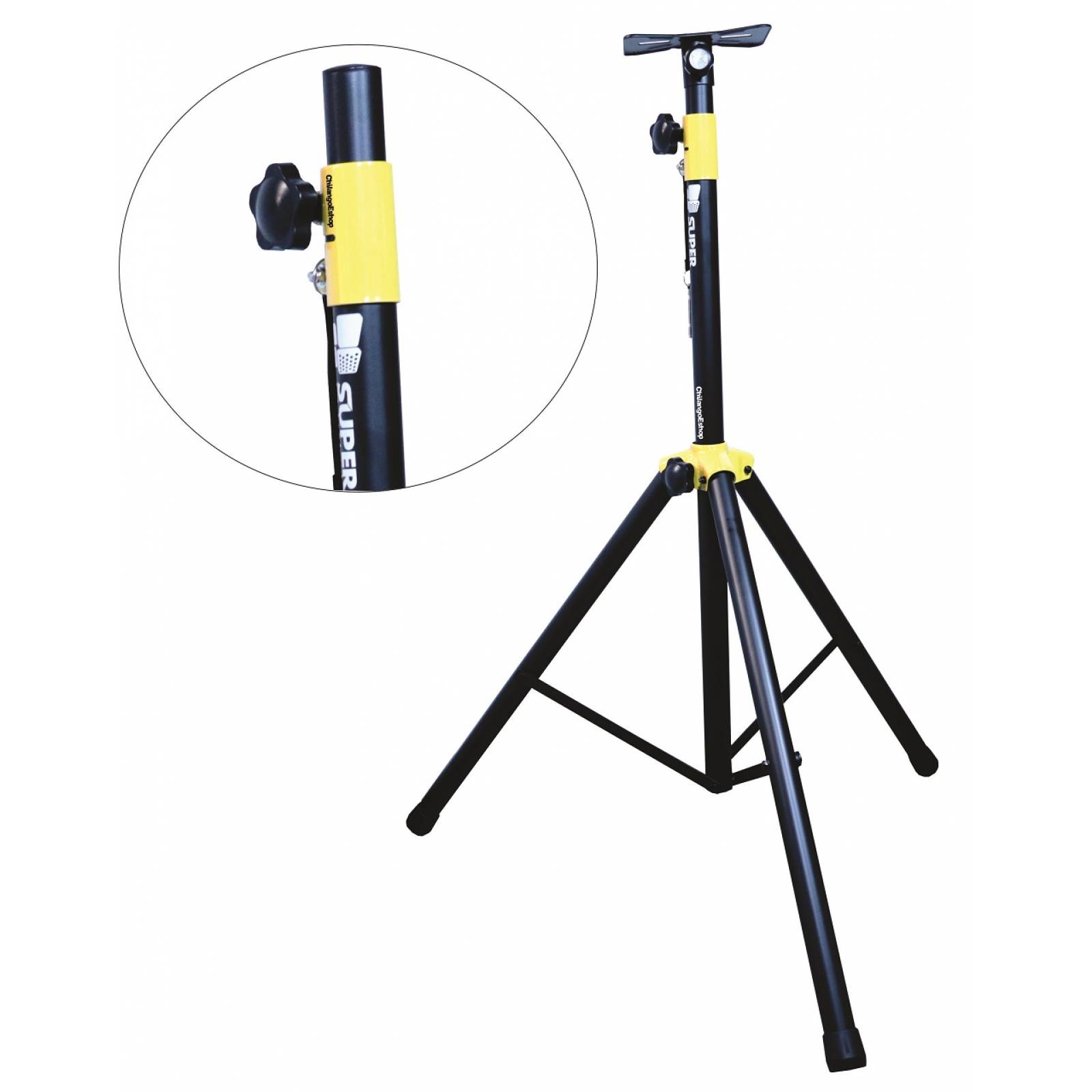 Pedestal Tripie Uso Rudo Metal Reforzado Para Bafle SP-01