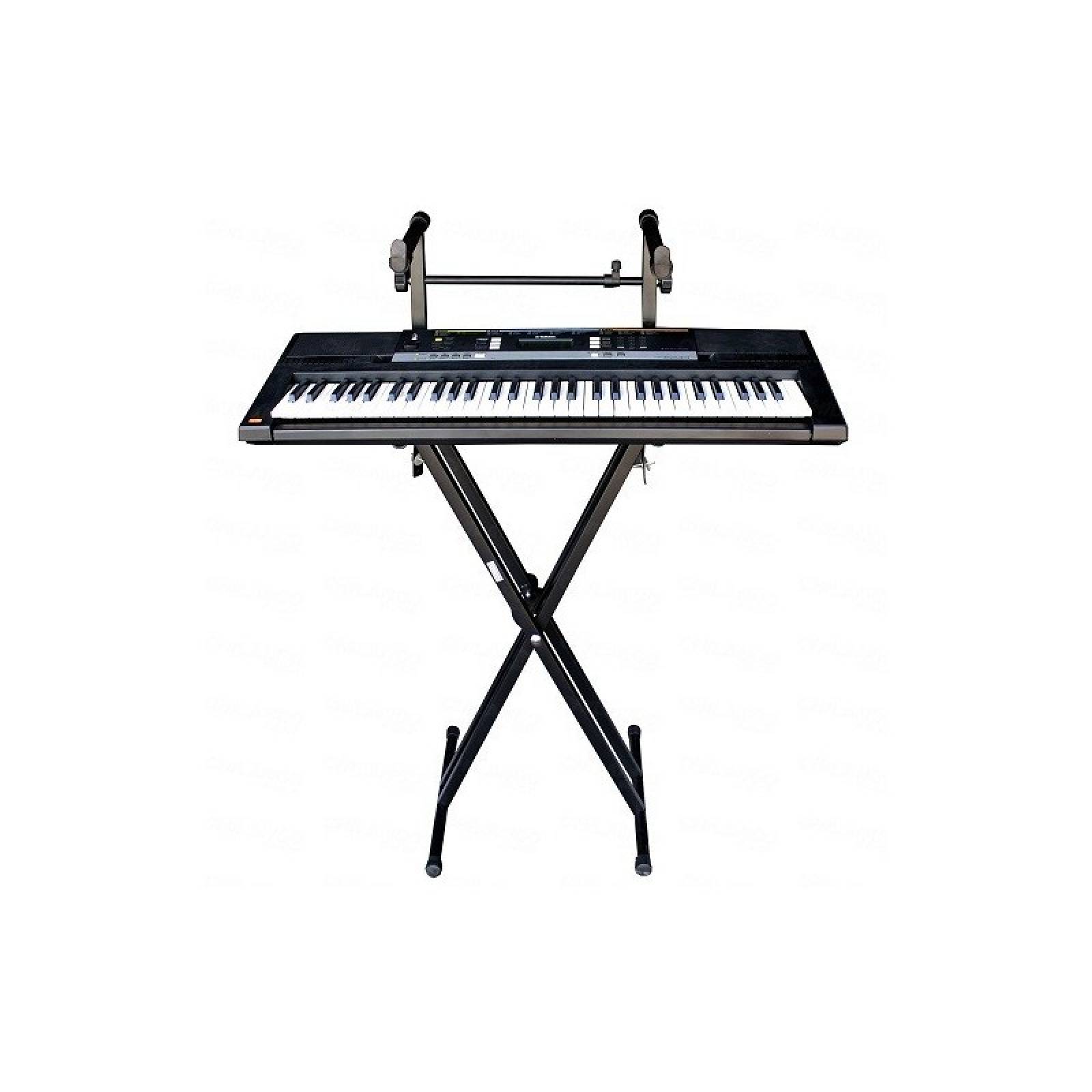 BASE DOBLE SOPORTE METALICO PARA TECLADO