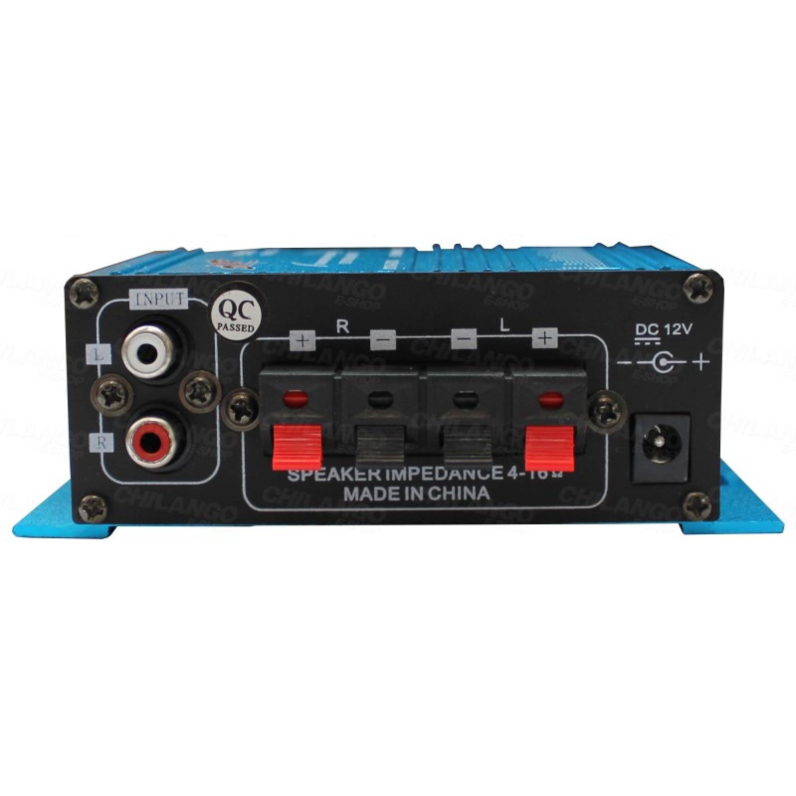 Amplificador azul Dxr Mini 2 Canales 900w 