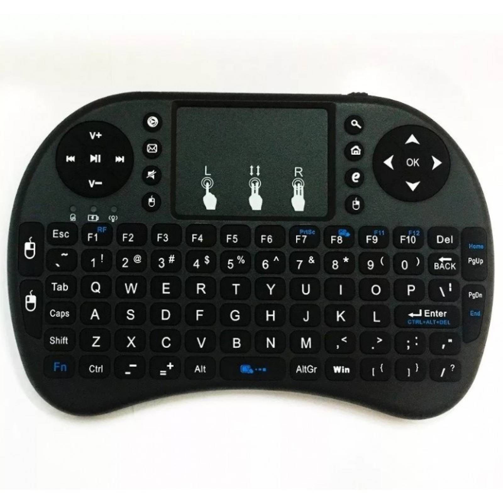 TECLADO INALAMBRICO RECARGABLE PARA SMARTH TV USB TOUCH PAD