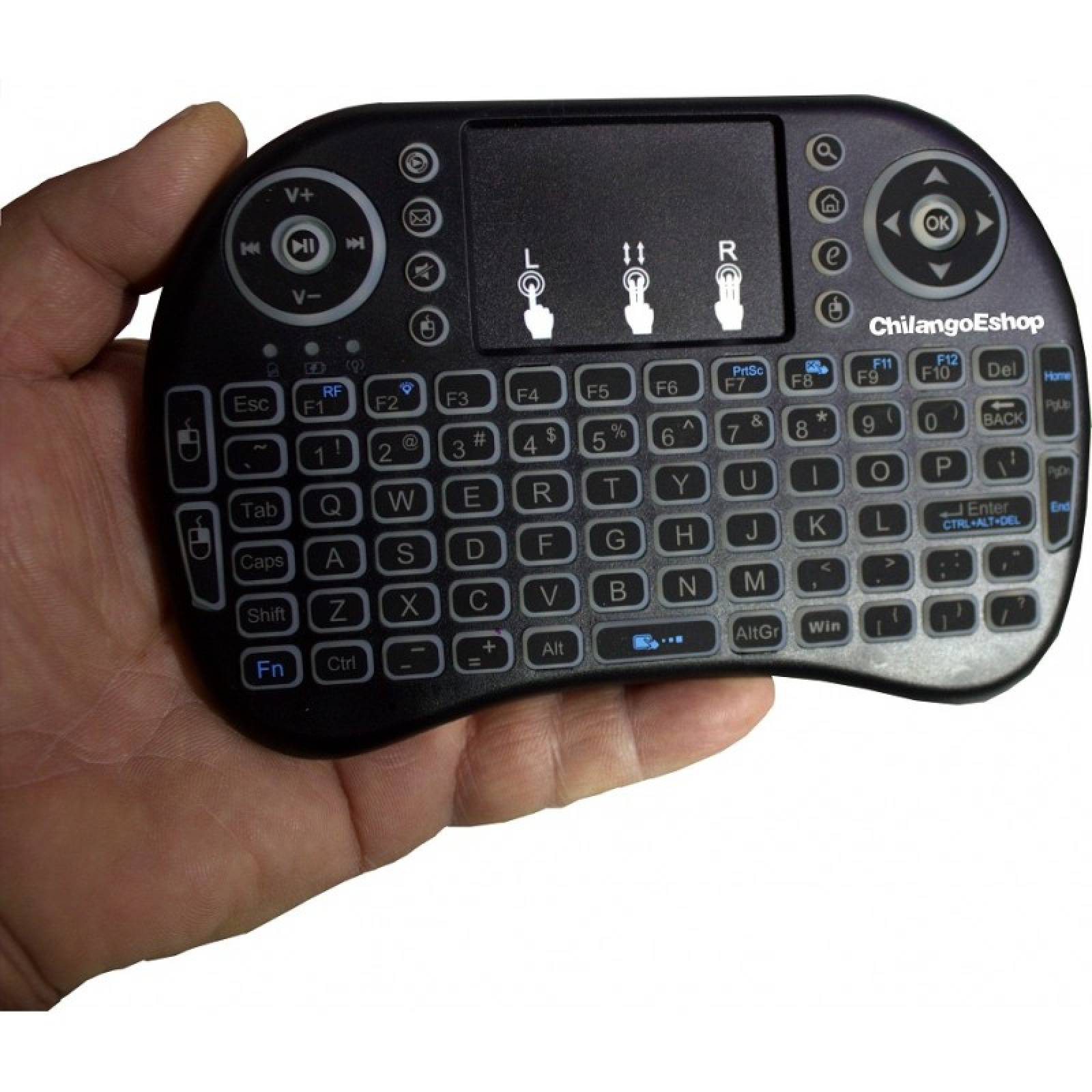 TECLADO INALAMBRICO RECARGABLE PARA SMARTH TV USB TOUCH PAD