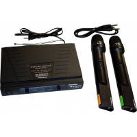 Sistema 2 Microfonos Inalambricos Vhf Beeper