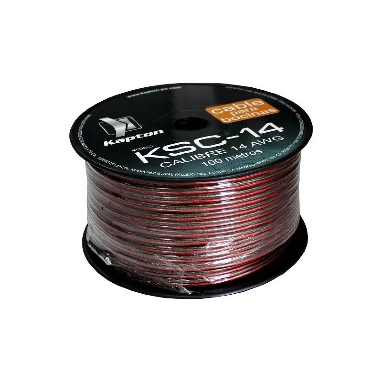 Cable Para Bocina Uso Rudo Polarizado Calibre 14 100 Mts 