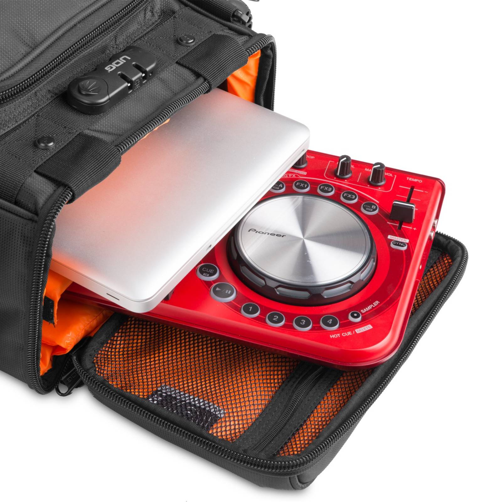 UDG ULTIMATE PRODUCER BAG PEQUEÑO NEGRO / NARANJA U9023BL-OR 