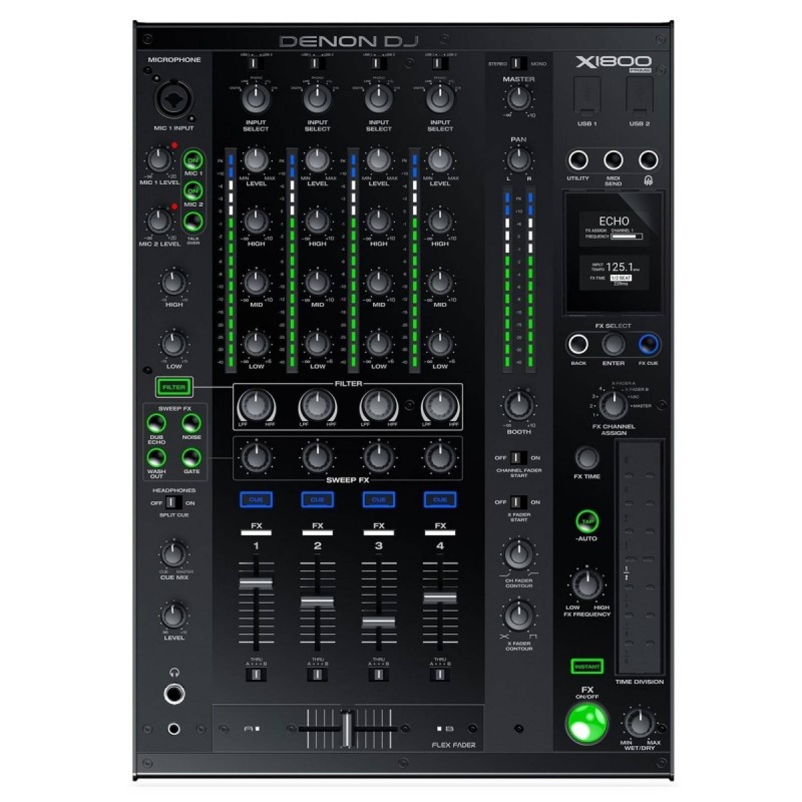 MIXER DJ Profesional Denon DJ X1800 Prime 