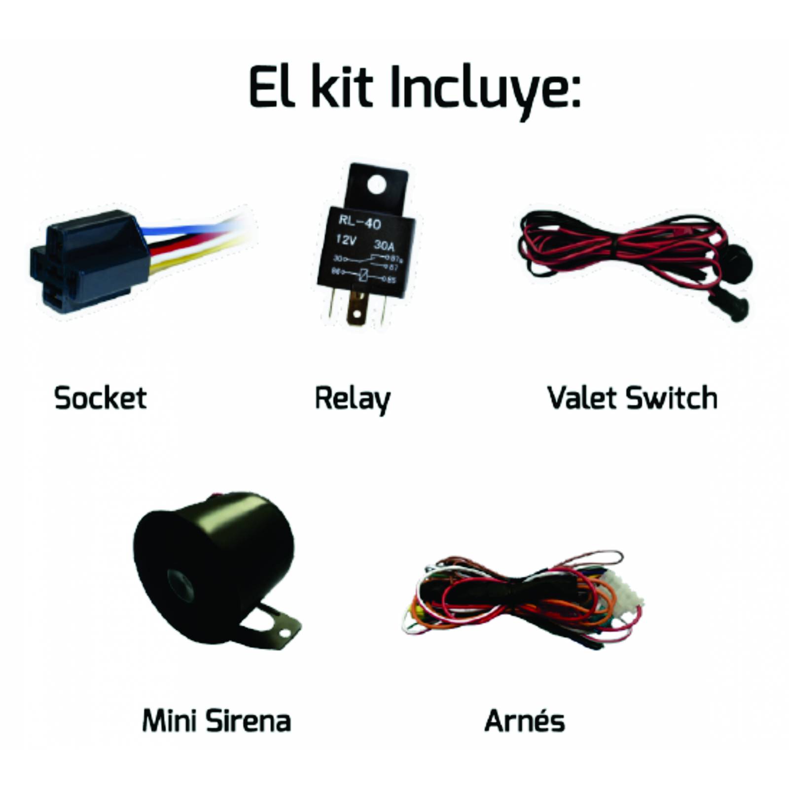 AUTO ALARMA NAKAMICHI MODELO SNIPER KIT COMPLETO 