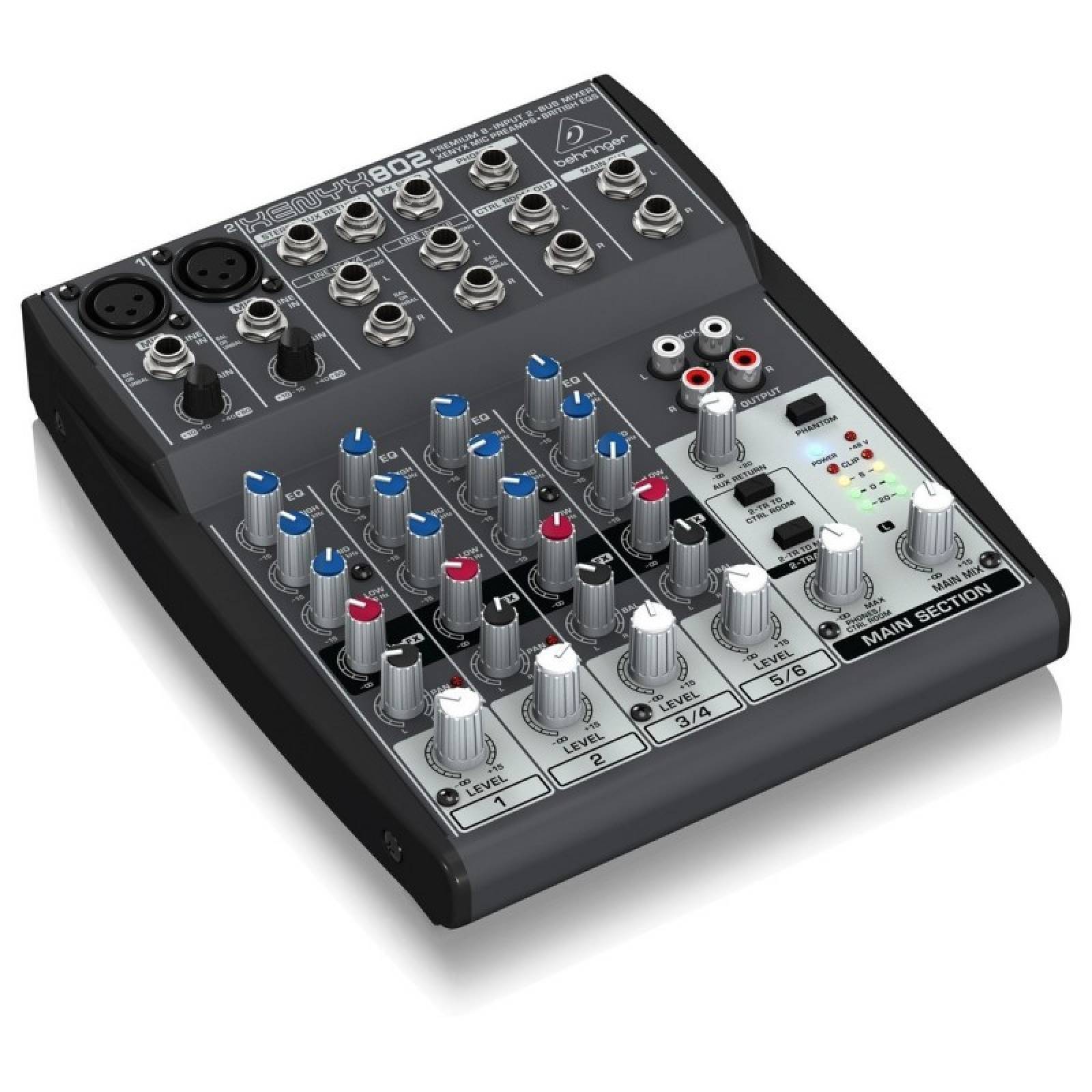 Mezcladora Behringer Xenyx 802 8 Entradas De Linea Y Phantom