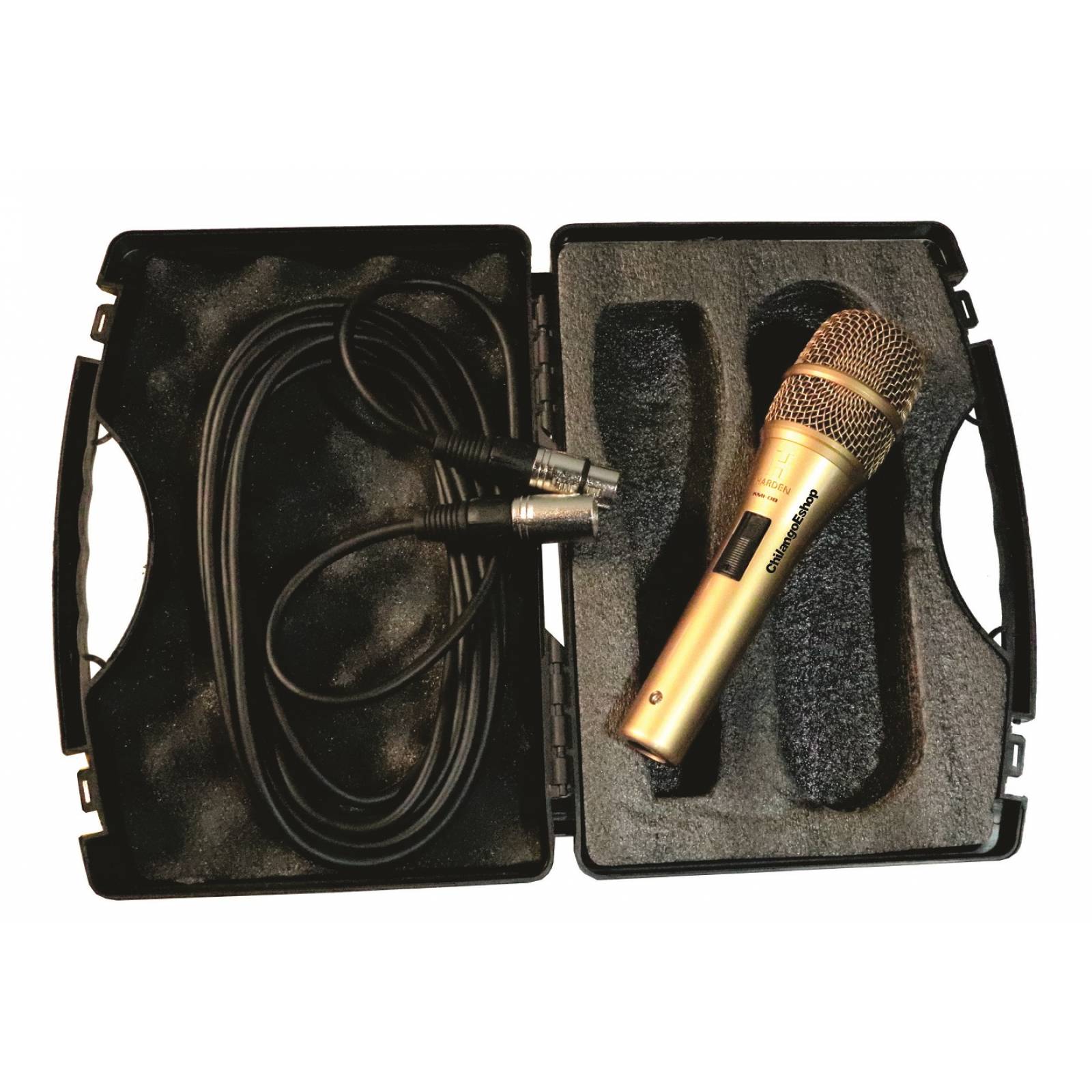 Microfono Dorado Profesional Alambrico Kmi 08 