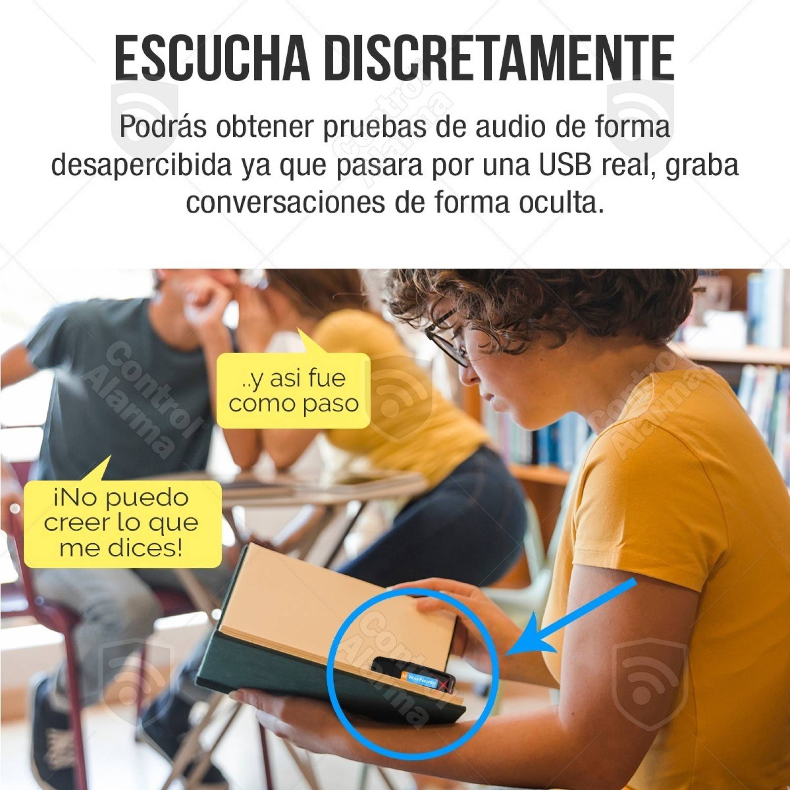 Usb Espia Grabadora Voz Oculta Microfono Discreta Portatil