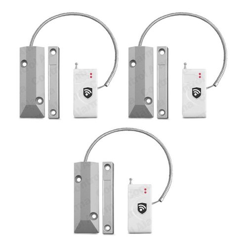 3 Sensores Cortina Metalica Uso Rudo Magnetico Alarma Casa