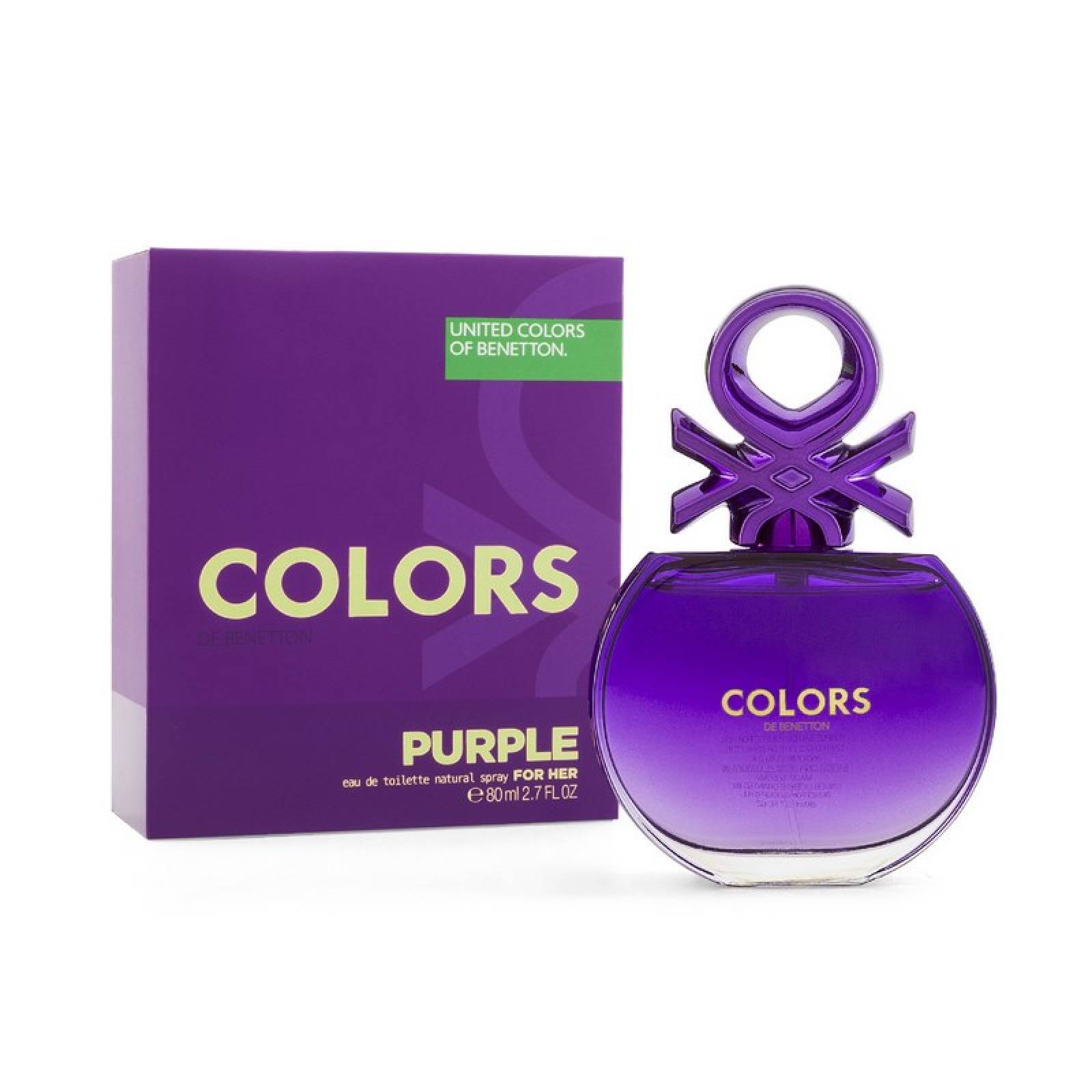 Colors Purple 80 ml Edt Spray de Benetton para Dama