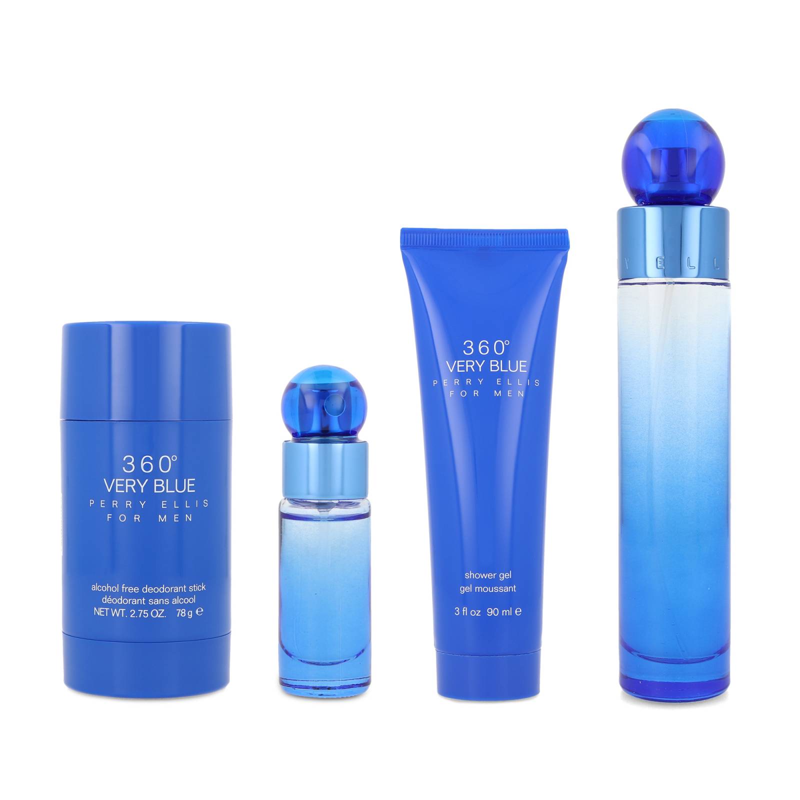 Set 360 Very Blue 4Pzs Caballero de Perry Ellis