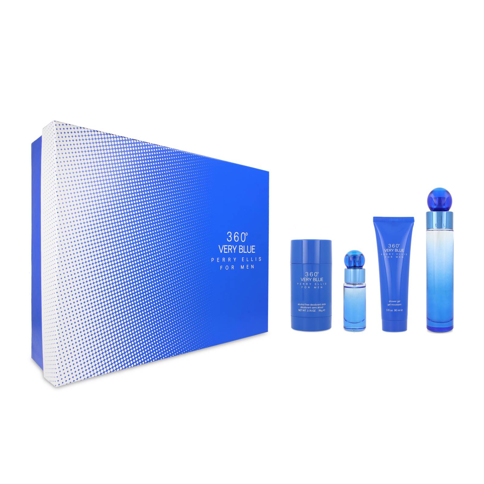 Set 360 Very Blue 4Pzs Caballero de Perry Ellis