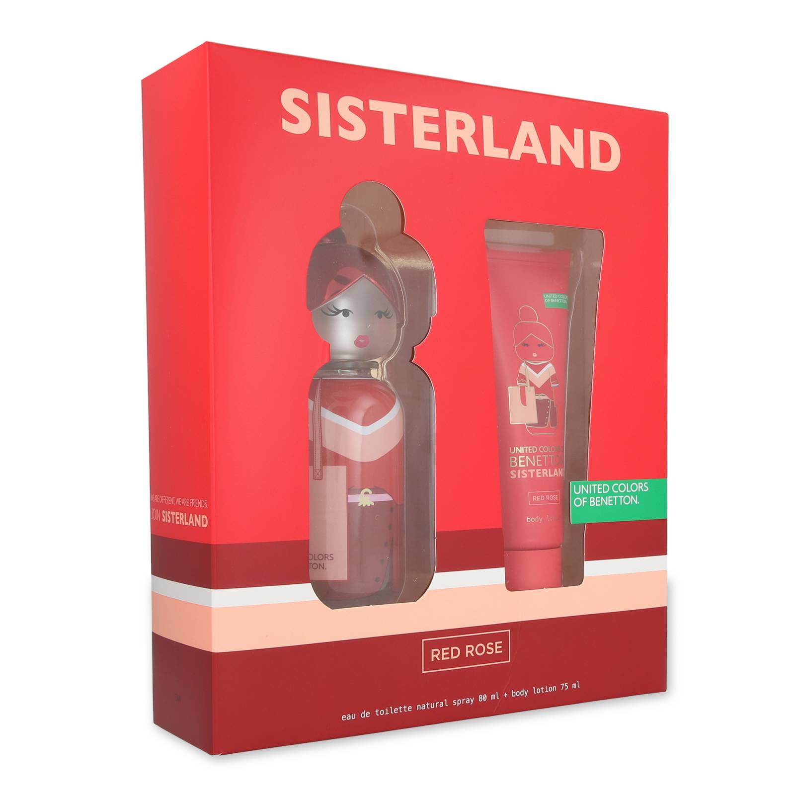 Set Sisterland Red Rose 2Pzs Dama de Benetton