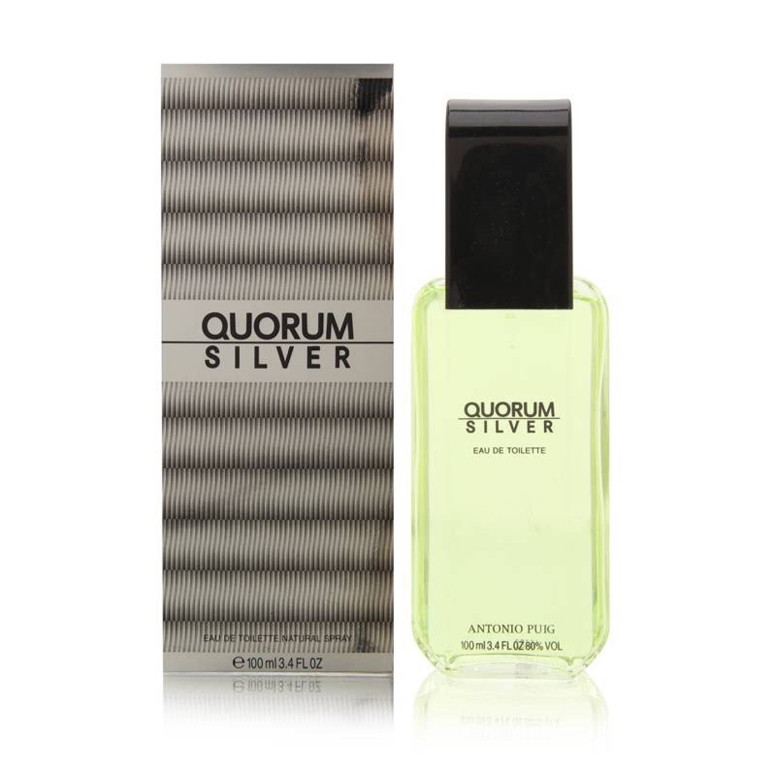 Quorum Silver 100 ml Eau de Toilette Spray de Antonio Puig Fragancia para Caballero