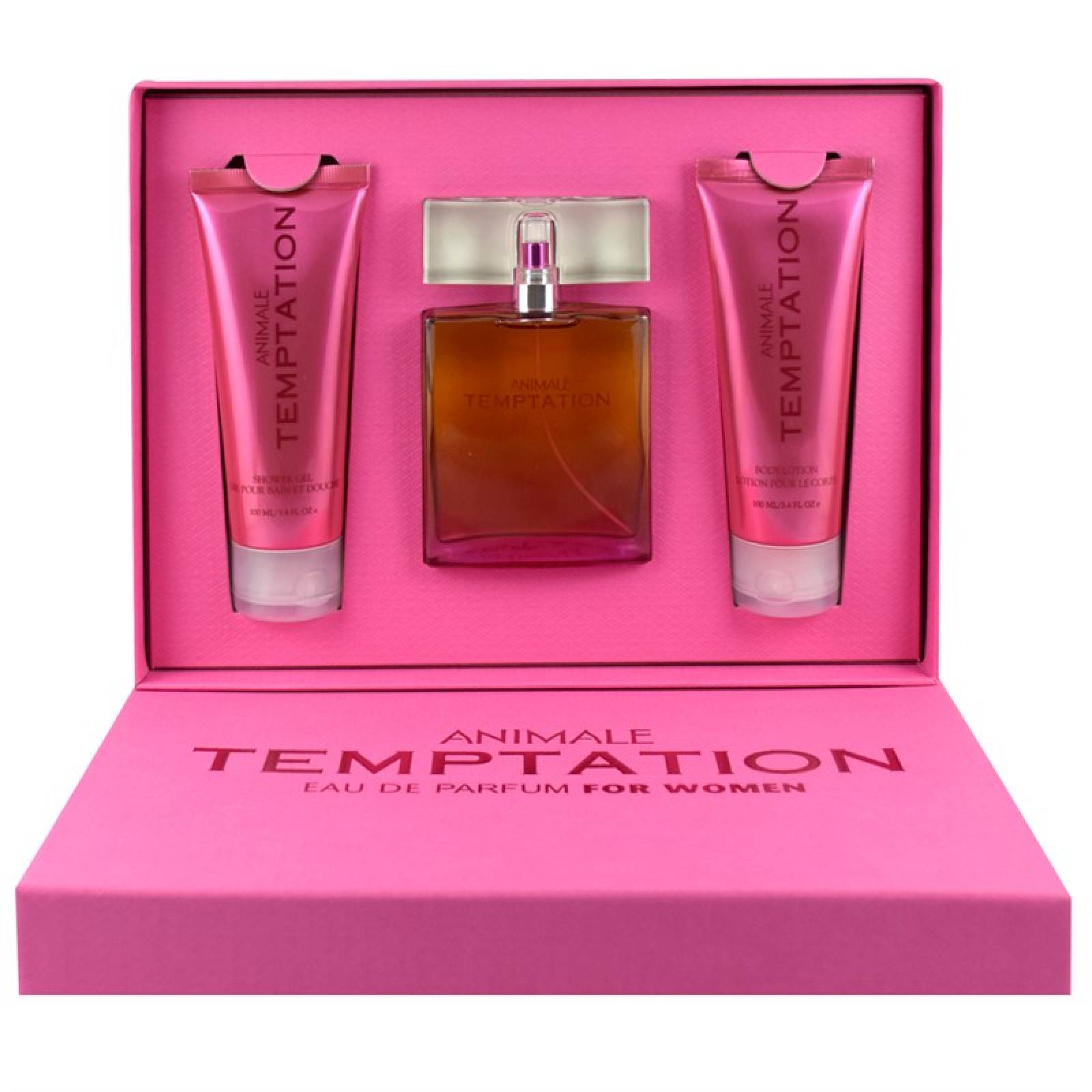 Set Animale Temptation 3 Pz 100 ml Eau de Parfum + Body Lotion 100 ml de Animale Fragancia para Dama