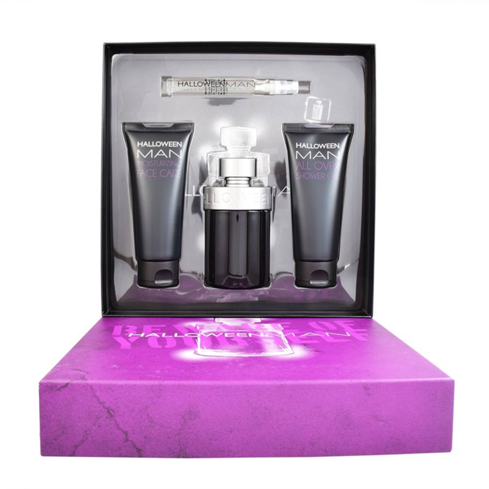 Set Halloween Man 4 Pzs 125 Ml Eau De Toilette Spray + Shower Gel 100 Ml + Balsamo Hidratante 100 Ml De Jesus Del Pozo de Caballero