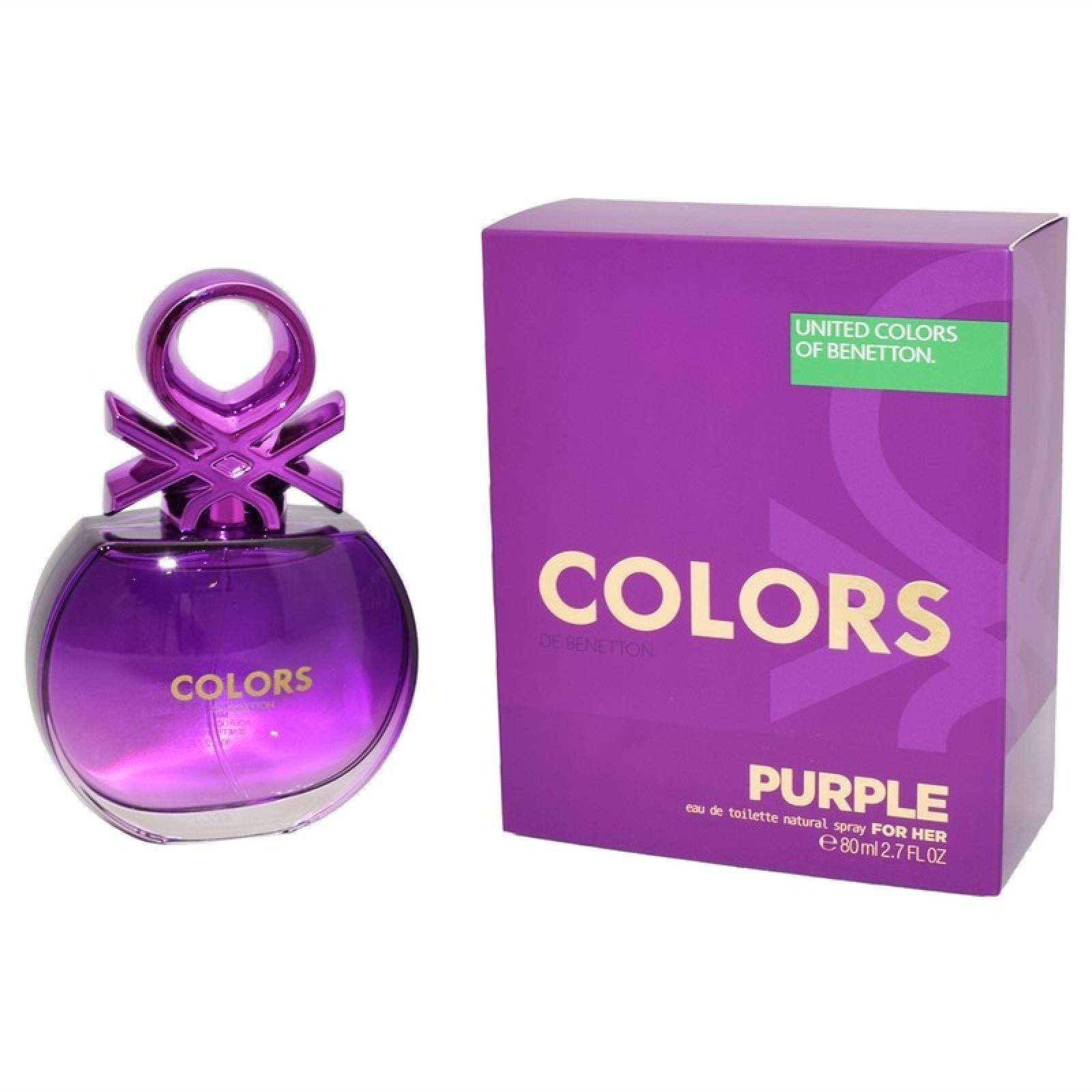Colors Purple 80 ml Edt Spray de Benetton para Dama