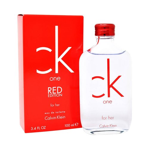 Ck One Red For Her 100 ml Edt Spray de Calvin Klein