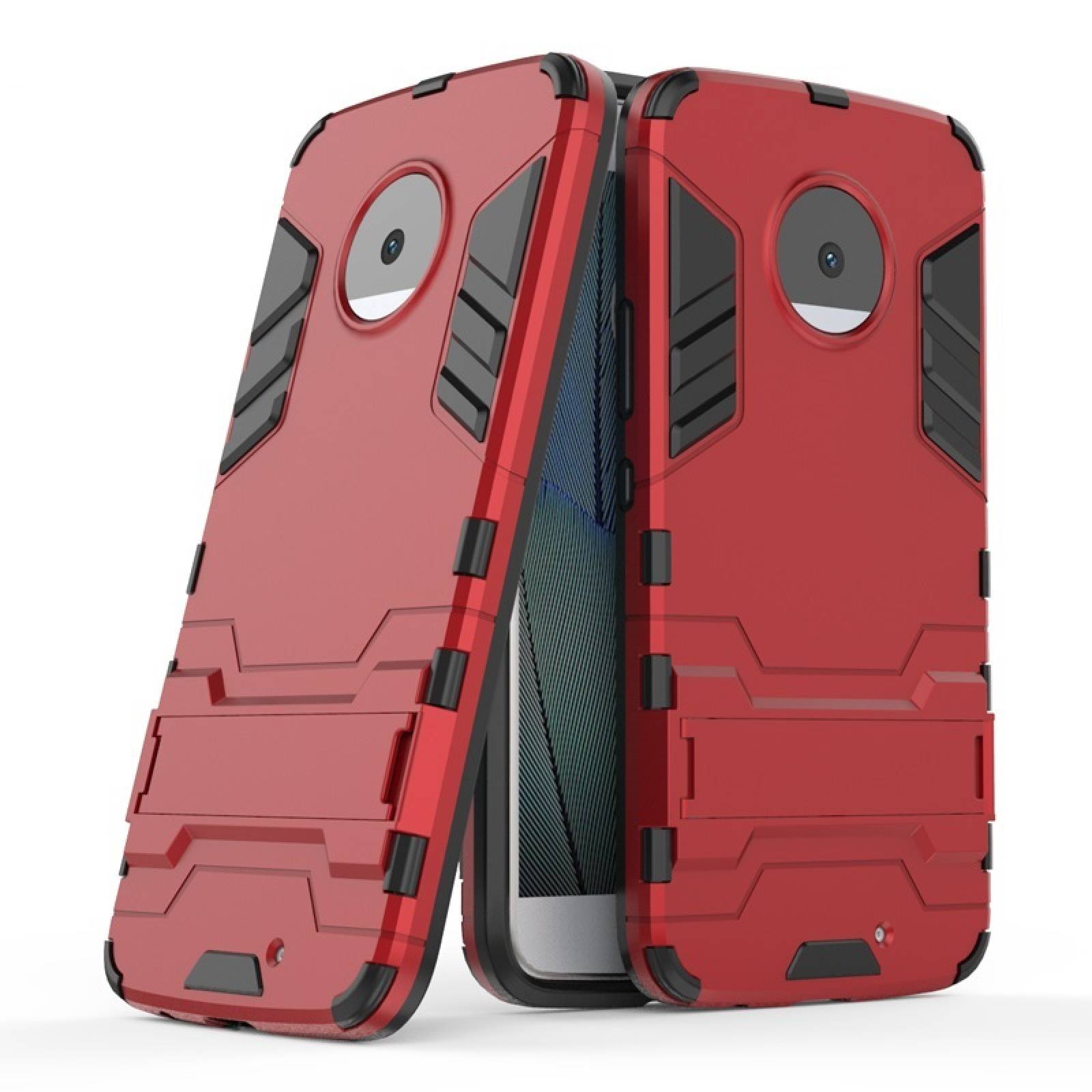 Funda Case + Cristal Moto X4 Protector Uso Rudo Iron Bear