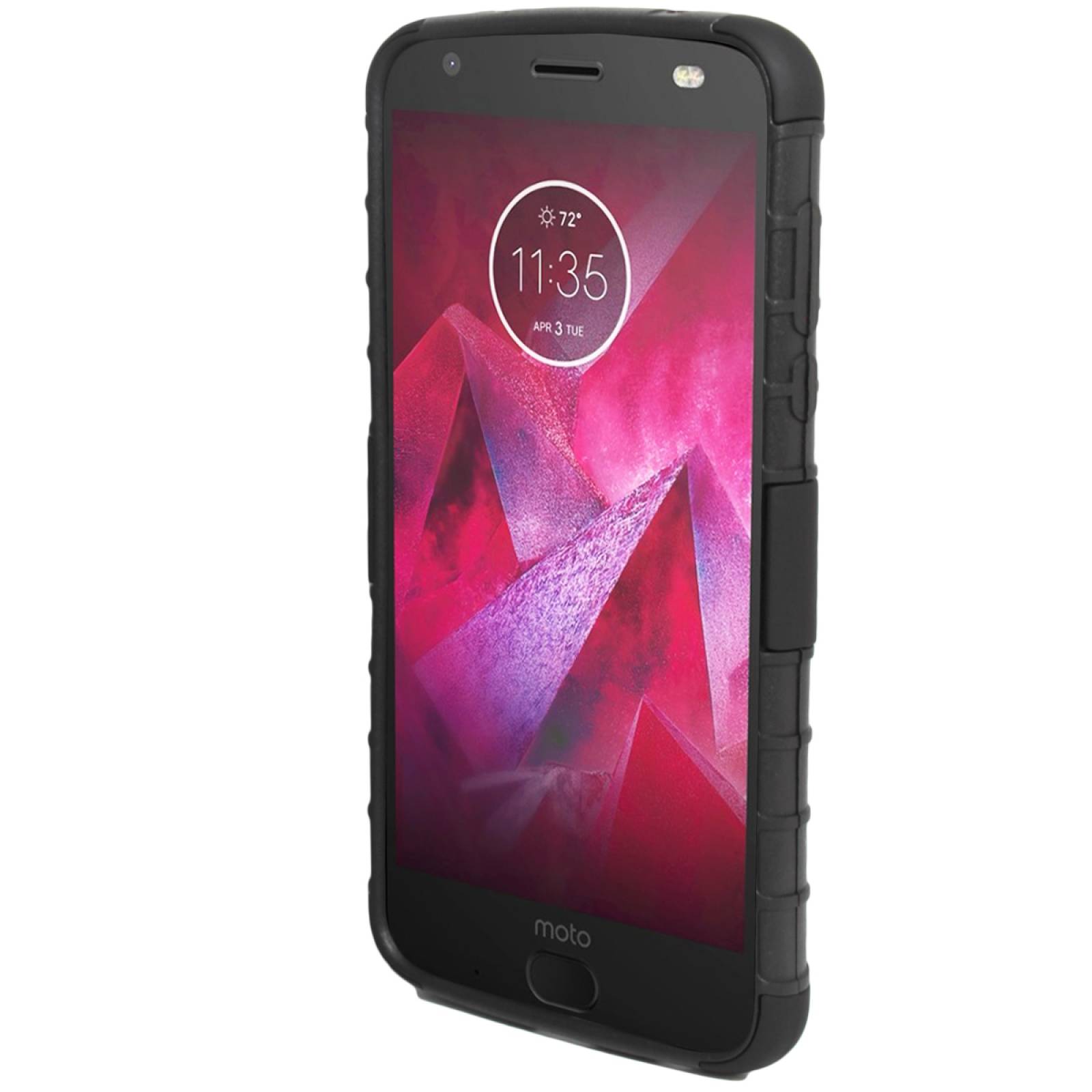 Funda Clip 3 en 1 Moto Z2 Play & Z2 Force XT1710-89 Protector Case Uso Rudo Iron Bear