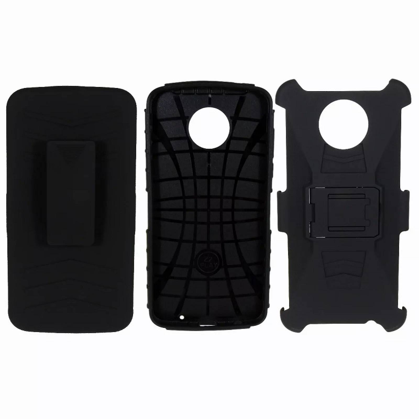 Funda Clip 3 en 1  Moto Z XT1650 Protector Case Uso Rudo Iron Bear