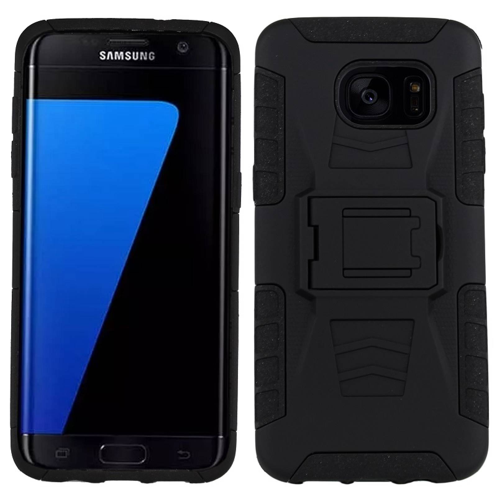 Funda 3 en 1 Galaxy S7 Flat SM-G930F Clip Case Uso Rudo Iron Bear