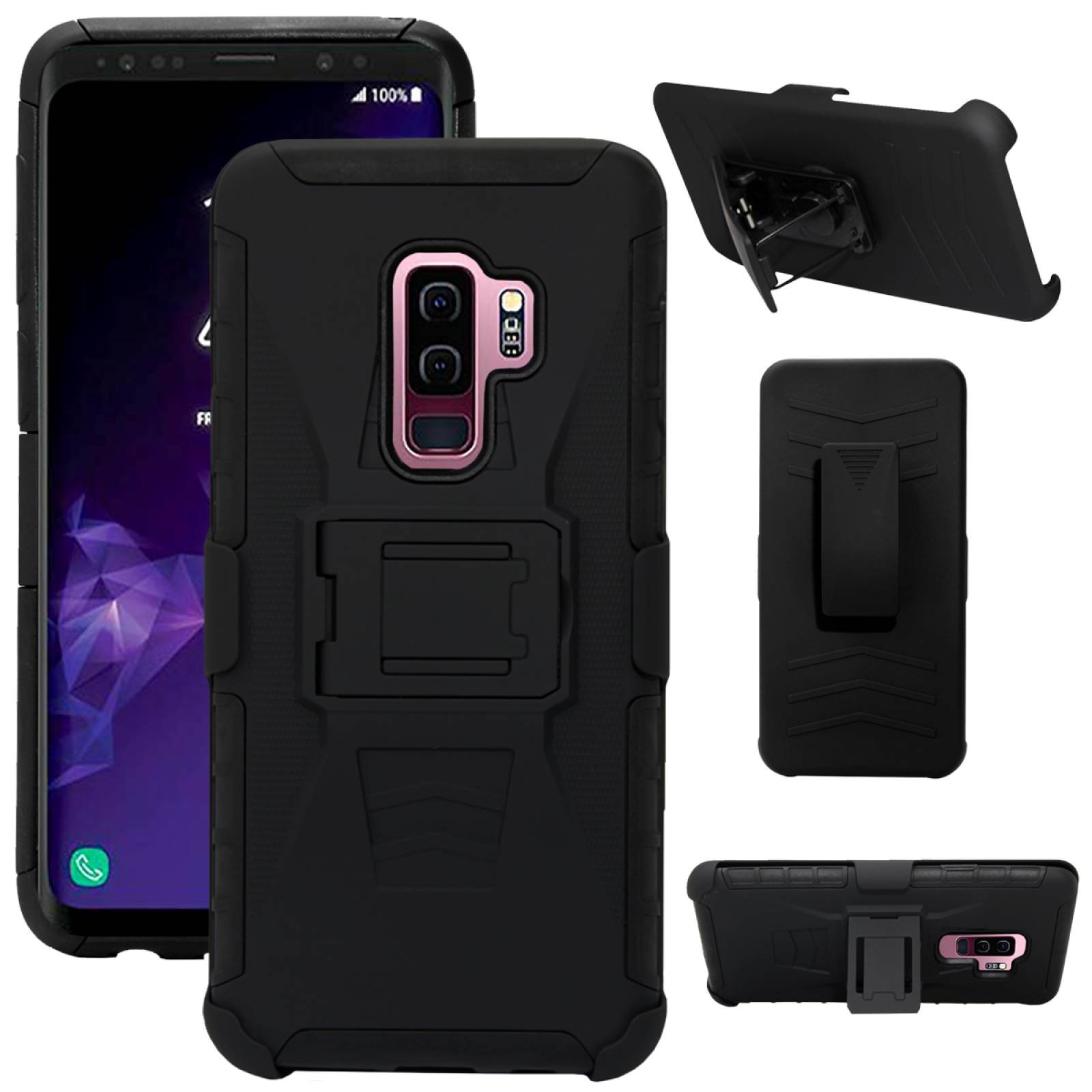Funda 3 en 1 Galaxy S9 SM-G960 Clip Case Uso Rudo Iron Bear