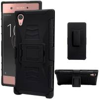 Funda Clip 3 En 1 + Cristal Xperia Xa1 G3123 Protector Case Uso Rudo Iron Bear