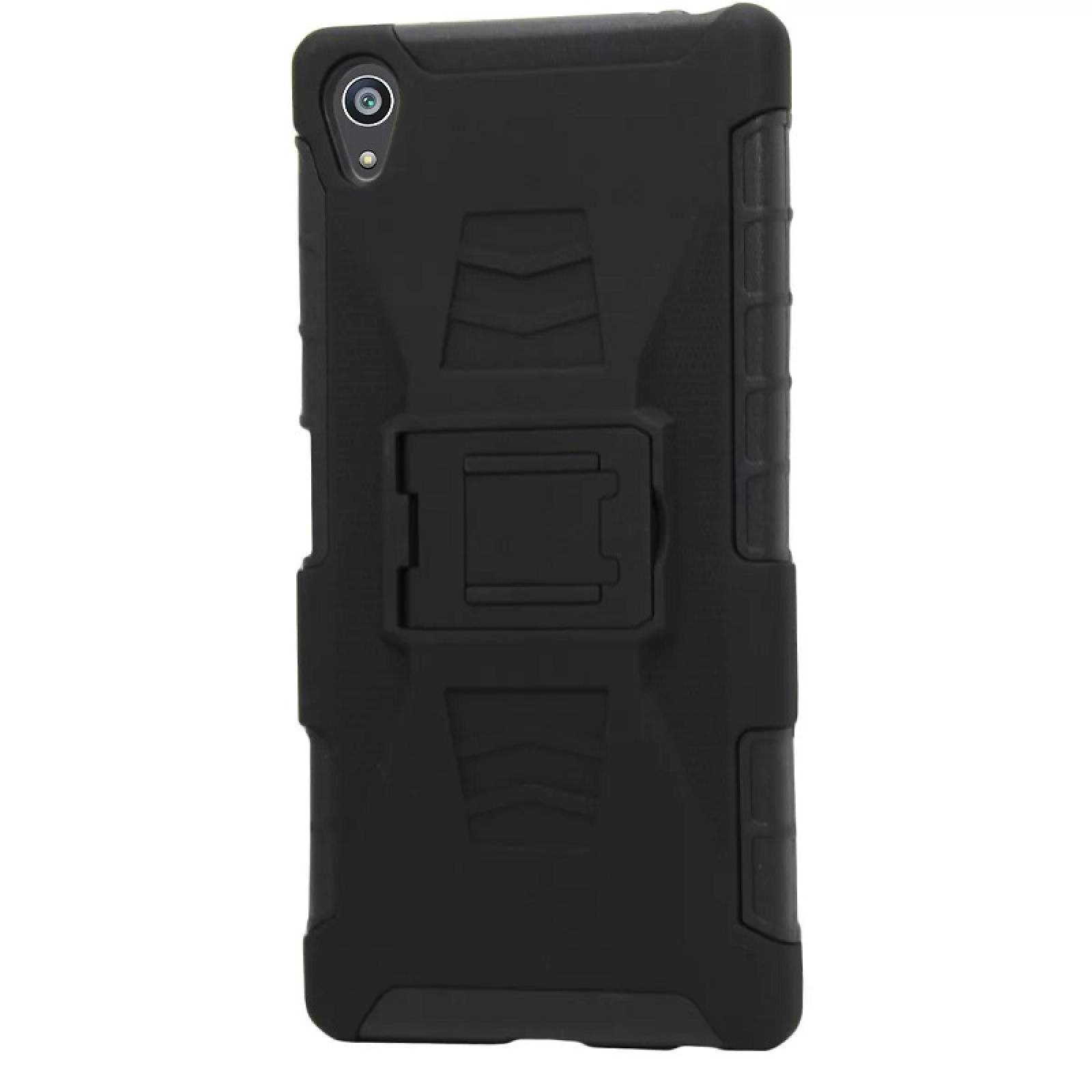 Funda 3 en 1 Xperia Z5 Premium E6853 Clip Case Uso Rudo Iron Bear