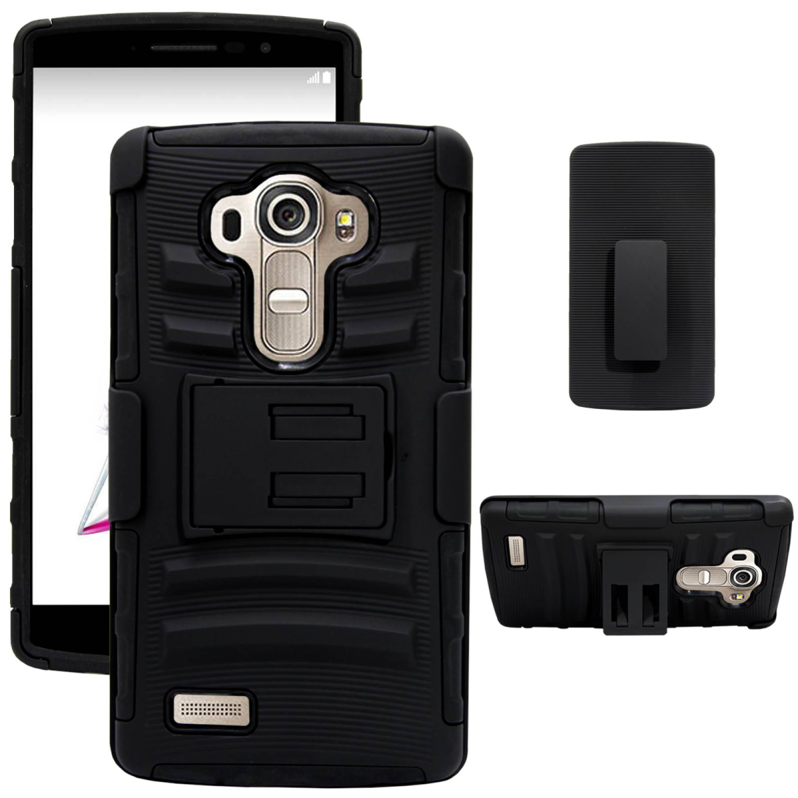 Funda 3 en 1 Lg G4 H815P Clip Case Uso Rudo Iron Bear