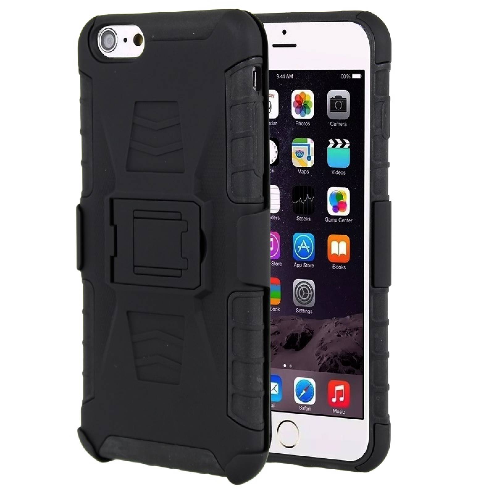 Funda 3 en 1 Apple Iphone 6 A1549 Clip Case Uso Rudo Iron Bear