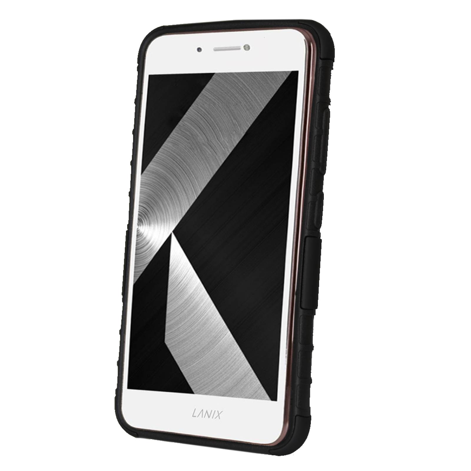 Funda 3 en 1 Lanix Ilium L920, Clip Case Uso Rudo Iron Bear