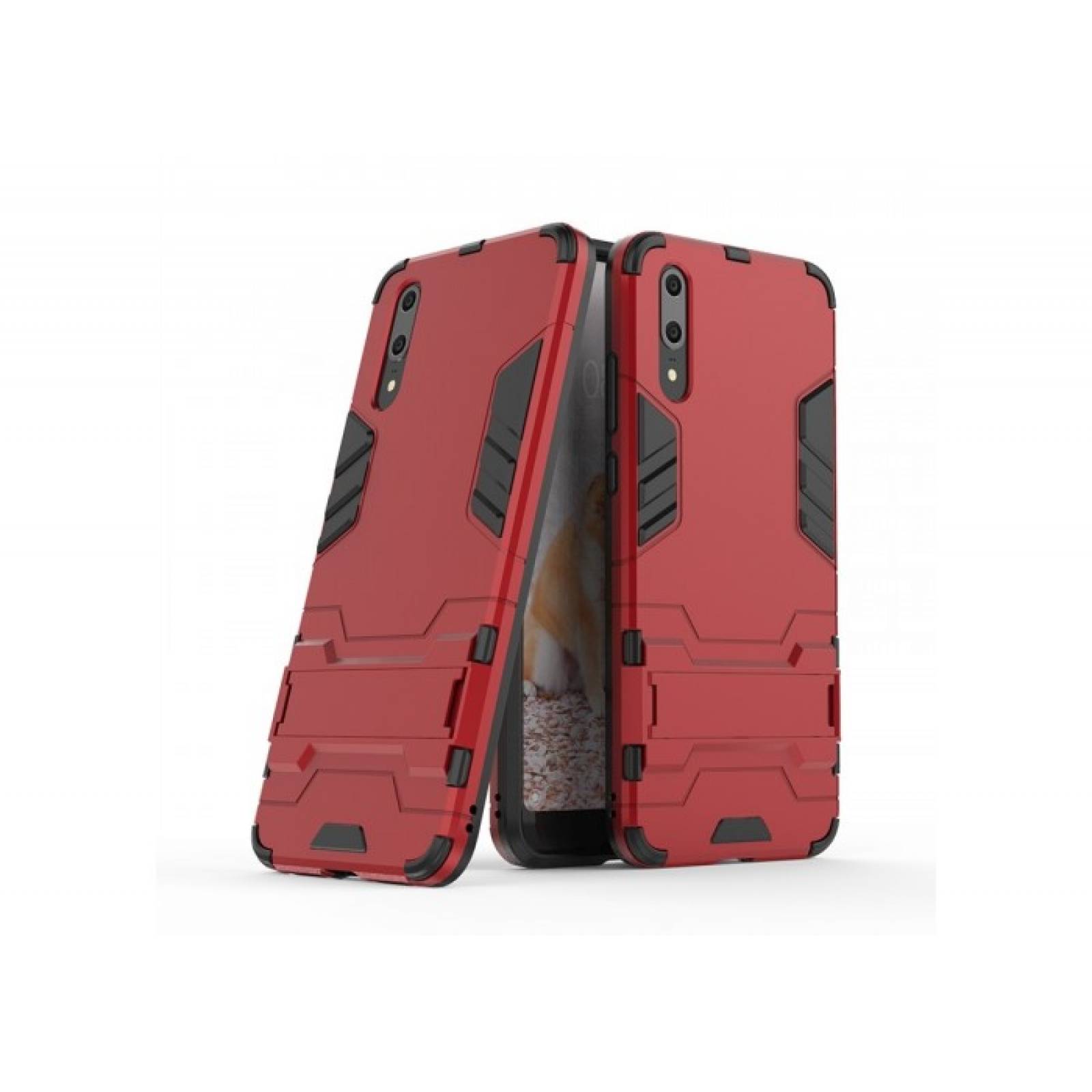 Funda Case + Cristal Huawei P20 Pro CLT-L04 Protector Uso Rudo Iron Bear