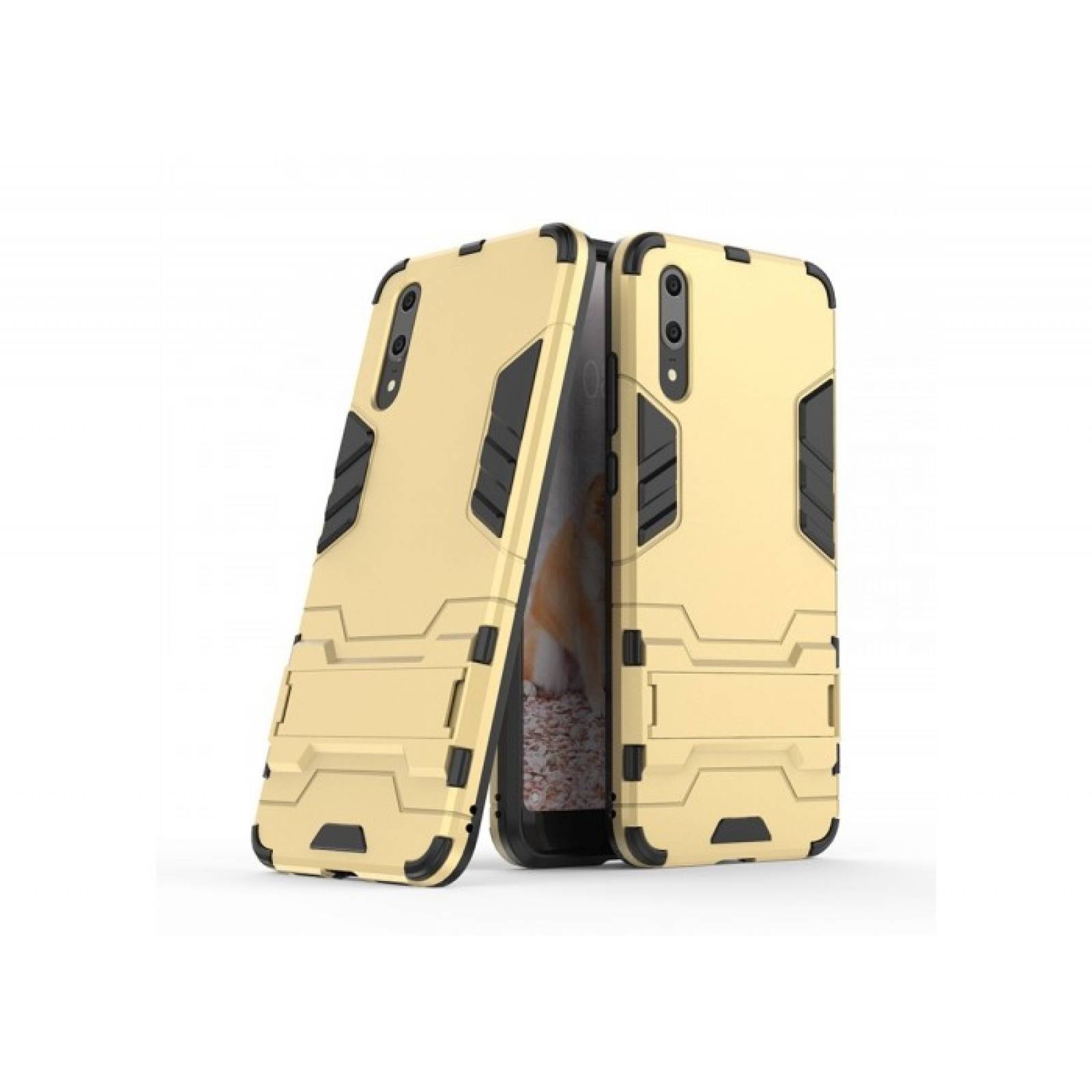 Funda Case + Cristal Huawei P20 Pro CLT-L04 Protector Uso Rudo Iron Bear