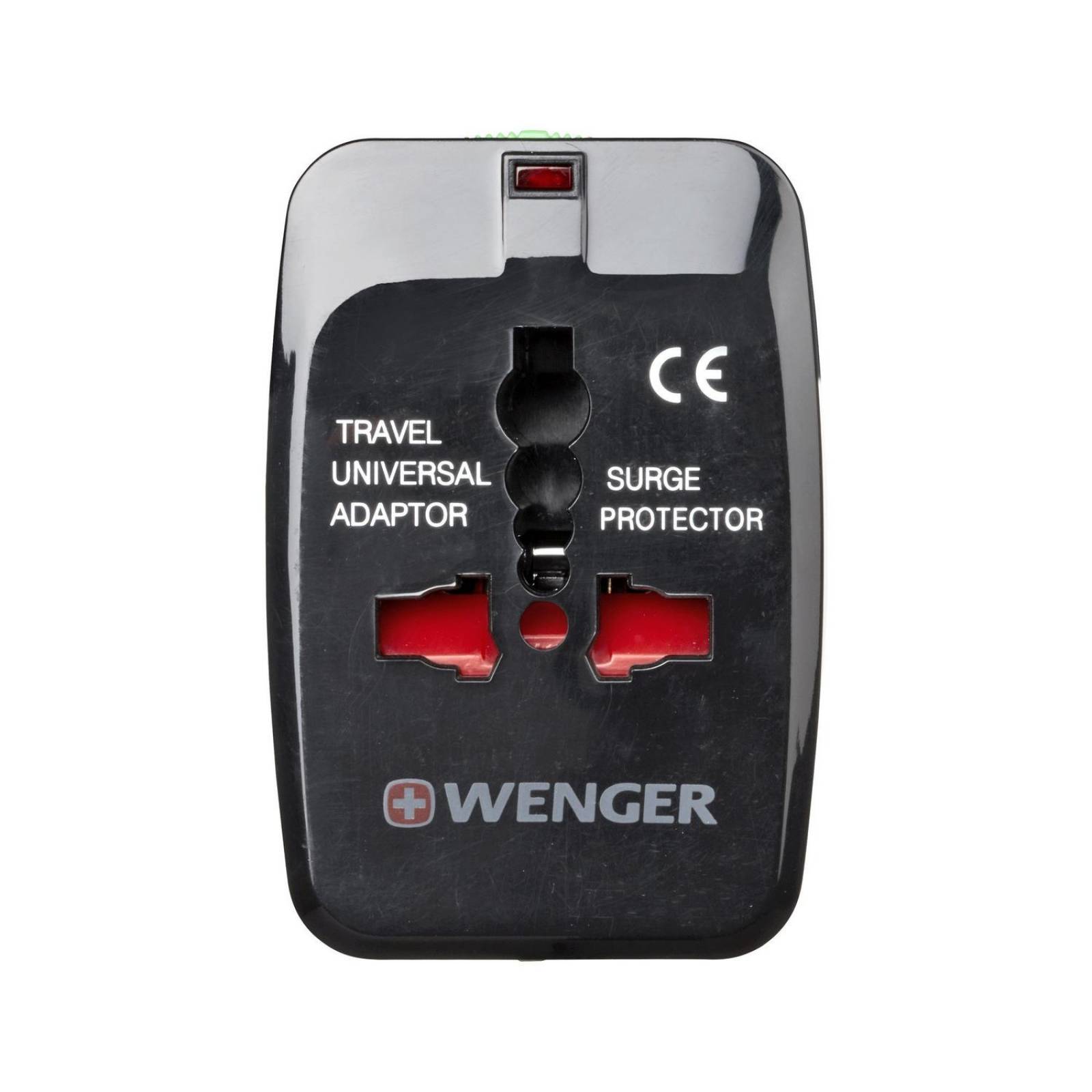 Adaptador de Viaje Universal Wenger, 604551, Color Gris, para viajes globales, tamaño compacto 